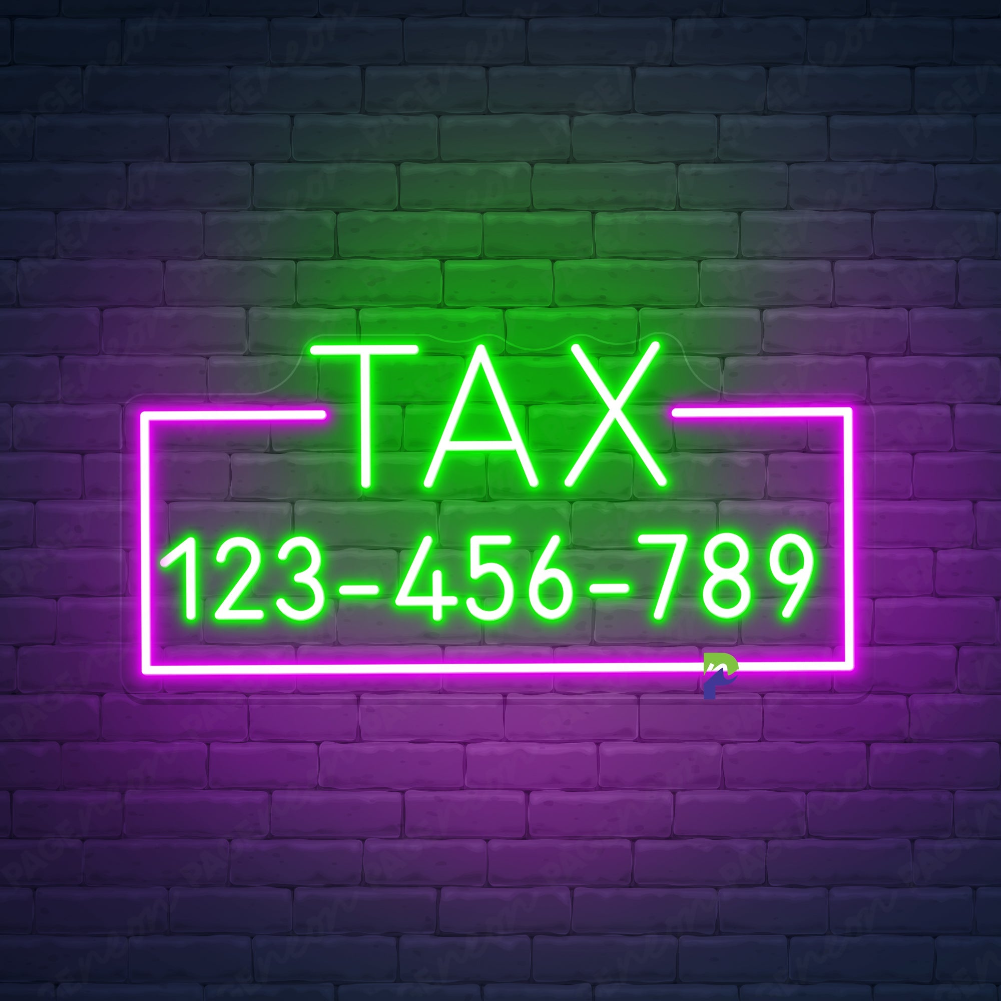 Tax Neon Signs Custom Business Led Light