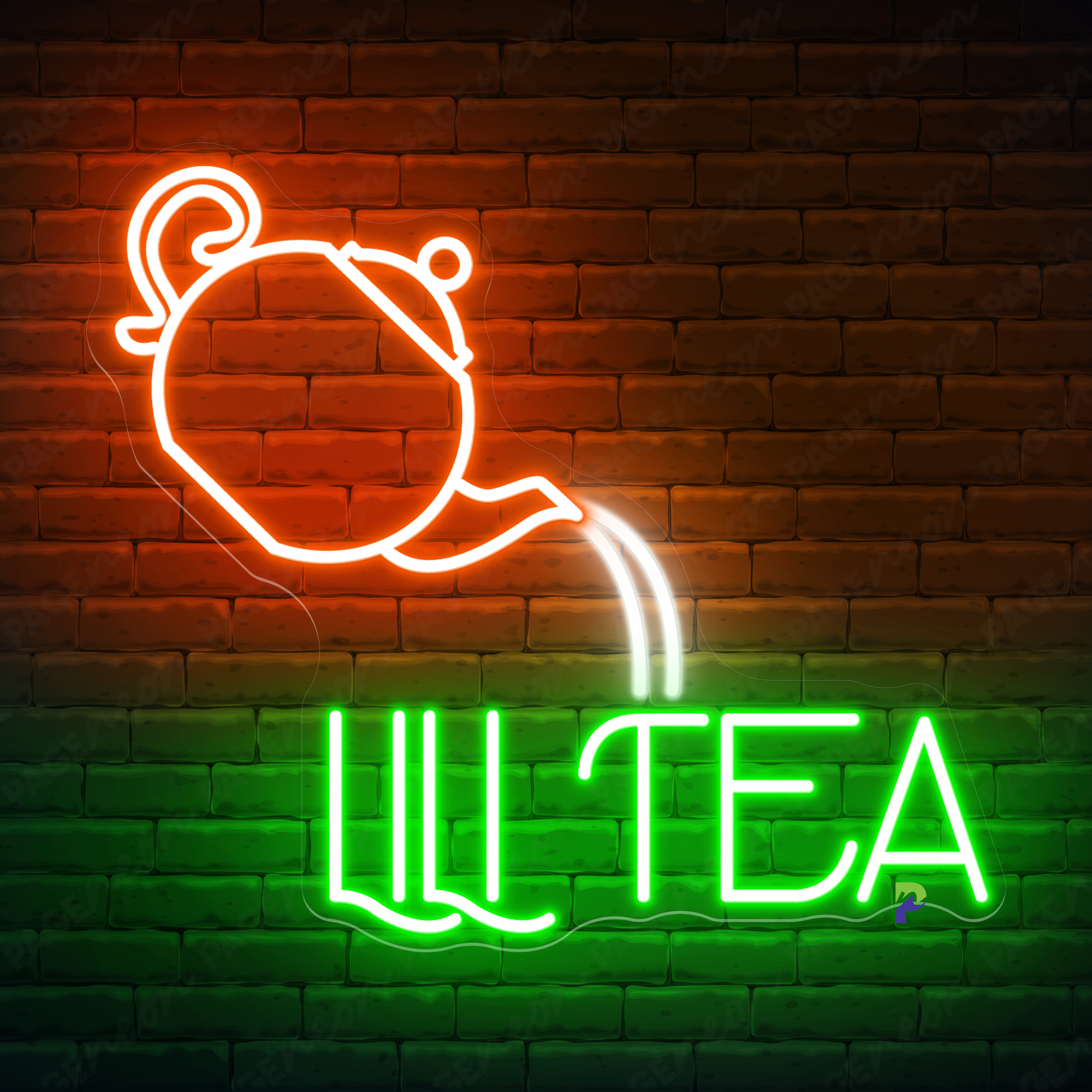 Tea Neon Signs Custom Business Led Light