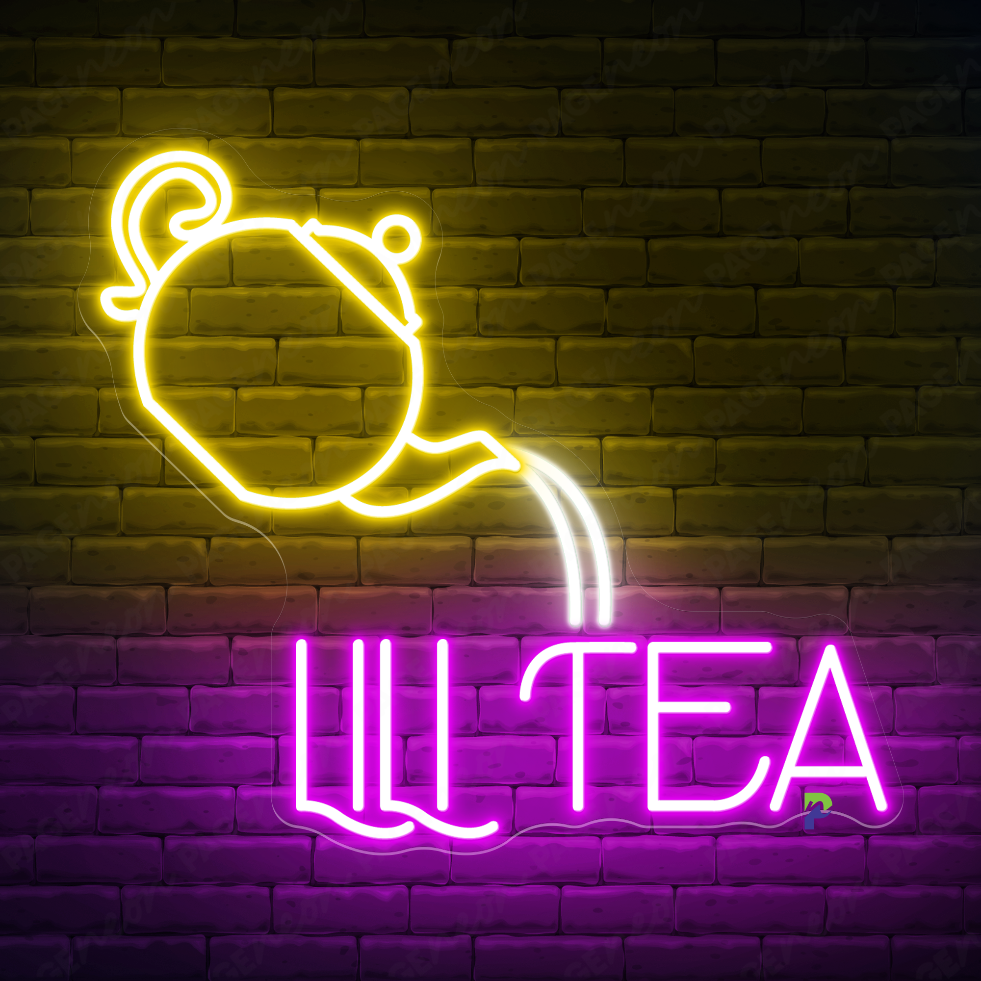 Tea Neon Signs Custom Business Led Light