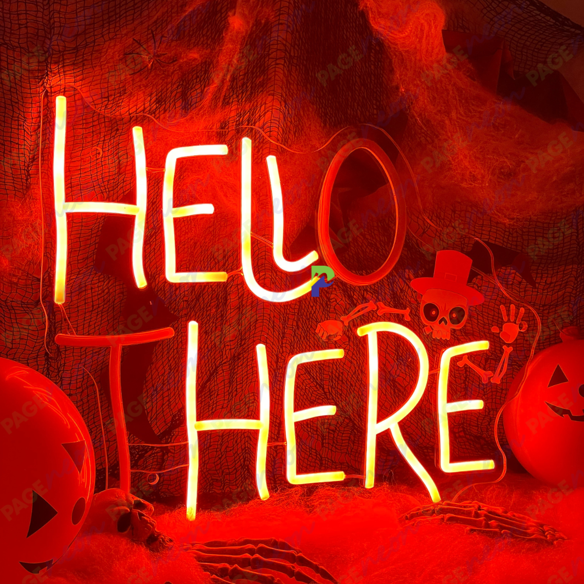 Hell Here Neon Sign Halloween Led Light
