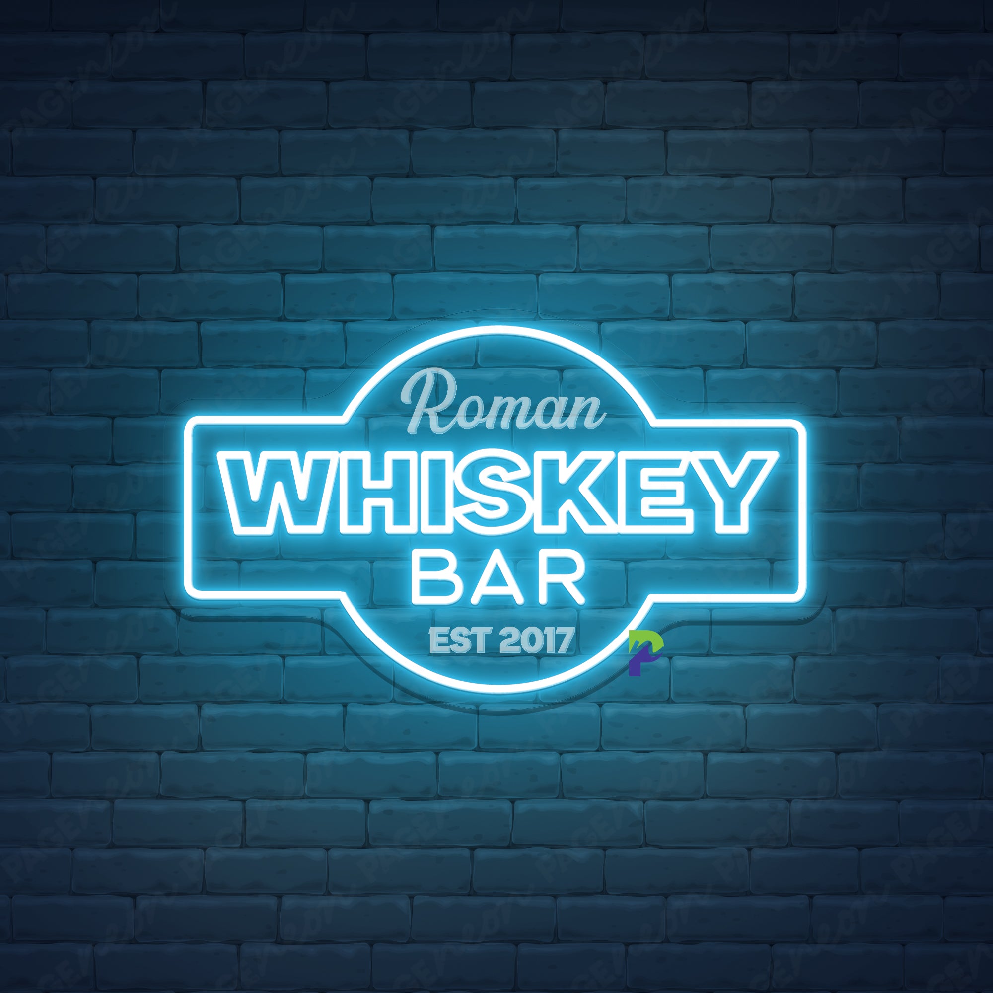 Whiskey Bar Neon Sign Custom Business Led Light