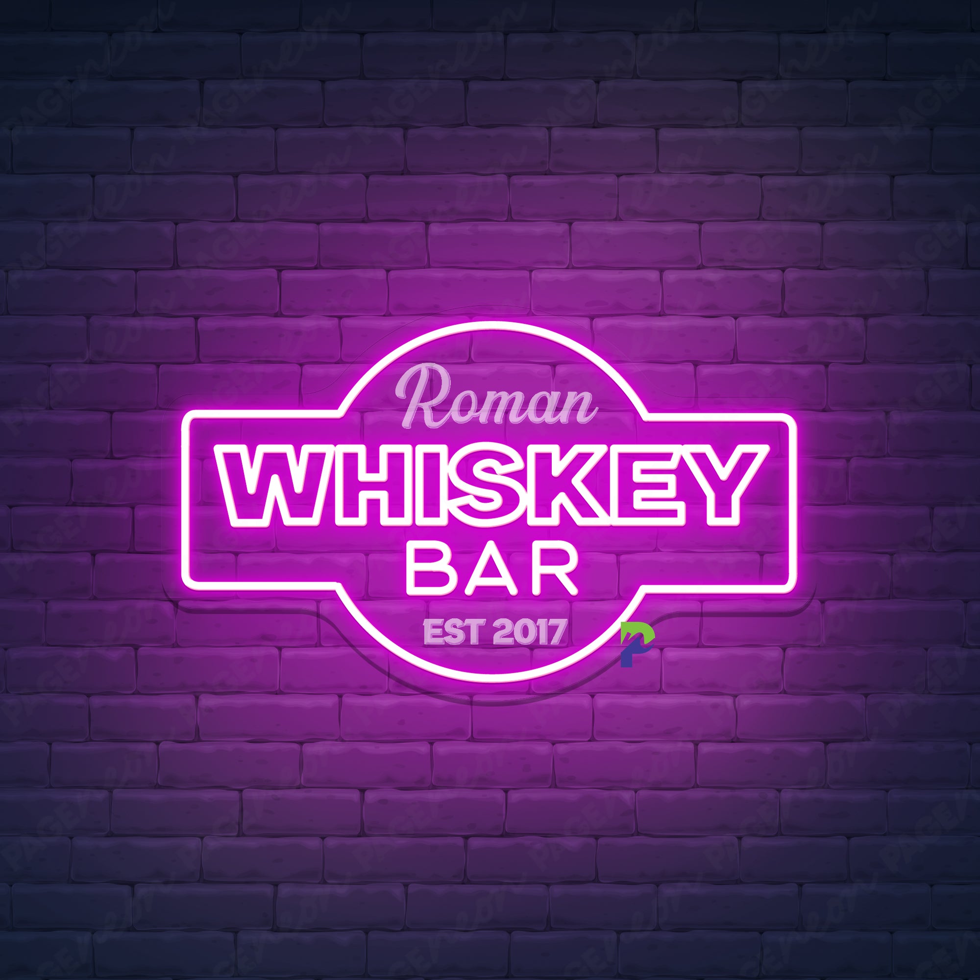 Whiskey Bar Neon Sign Custom Business Led Light