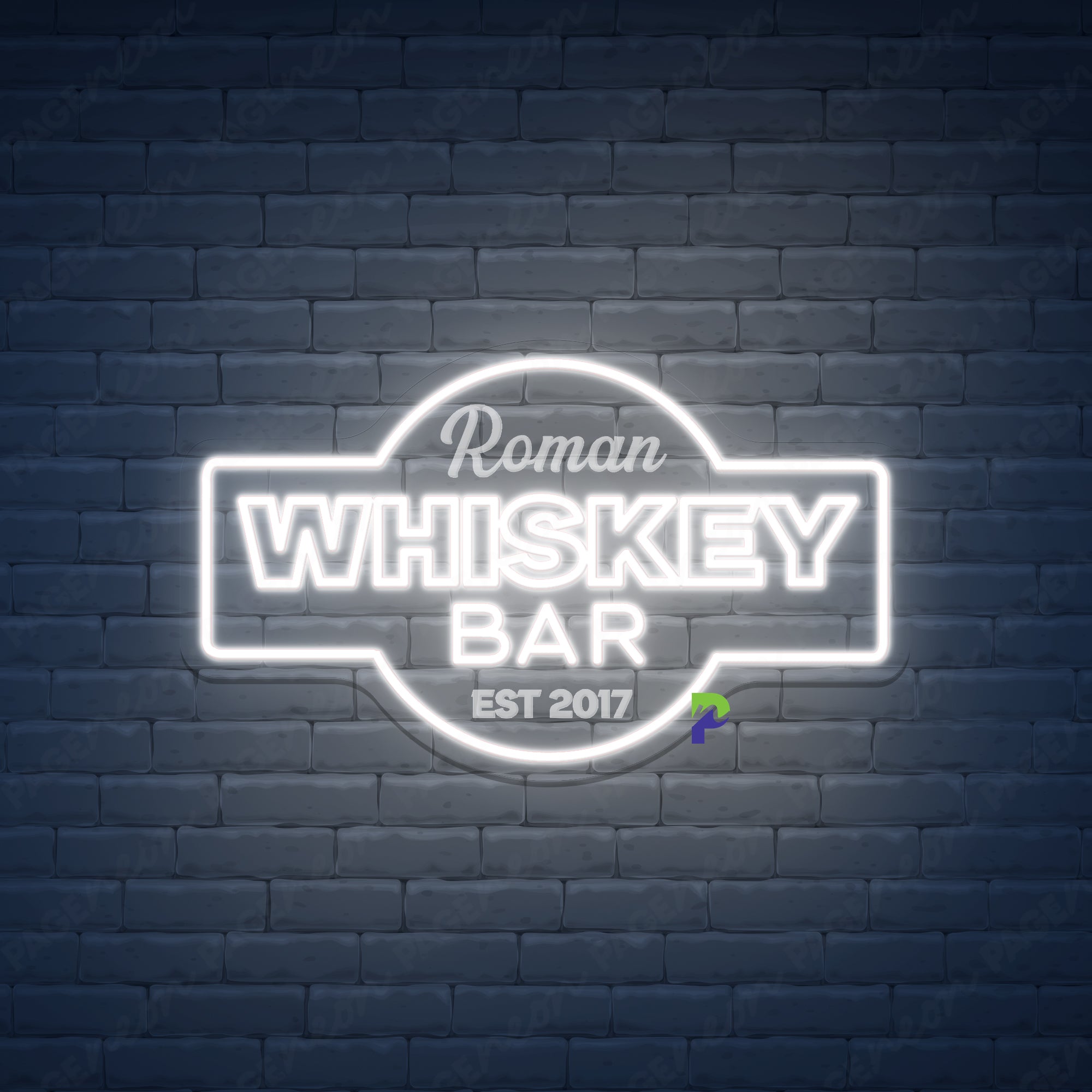 Whiskey Bar Neon Sign Custom Business Led Light