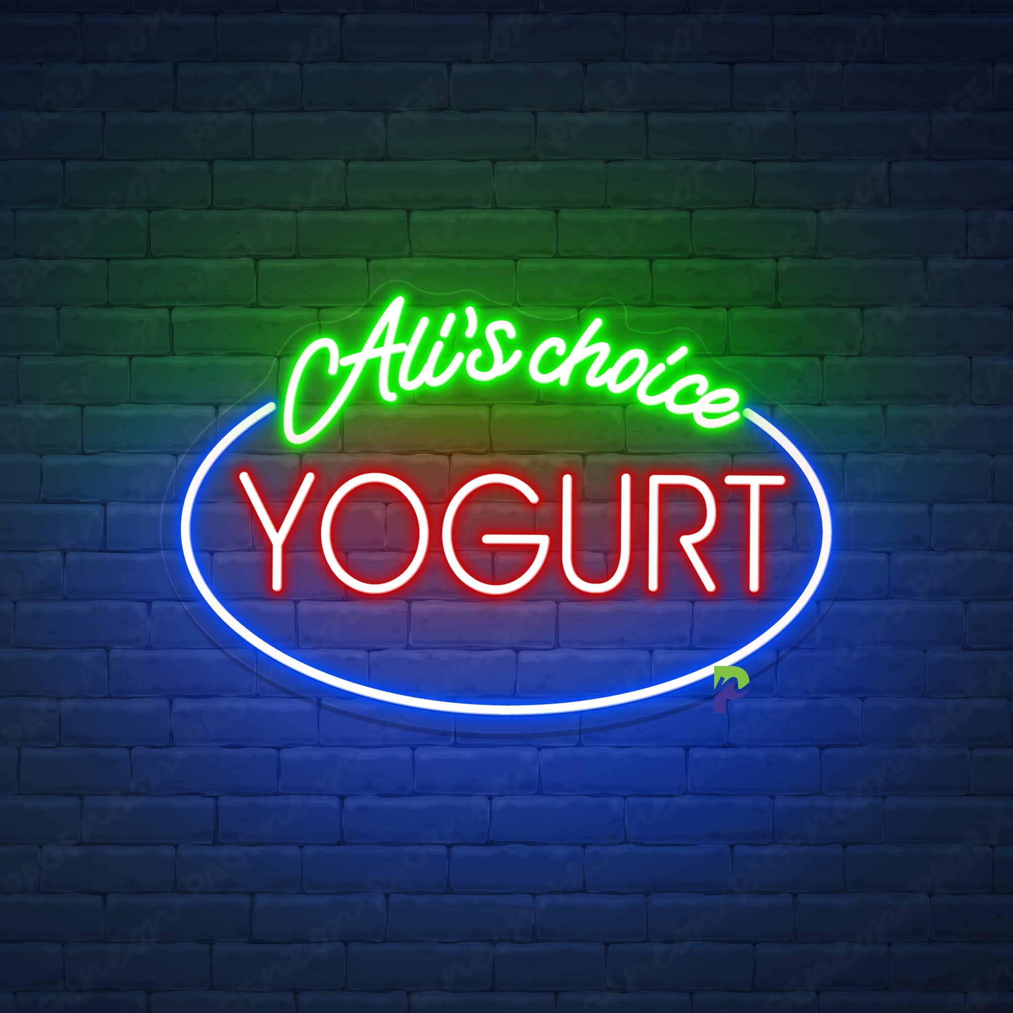 Yogurt Neon Sign Custom Name Led Light