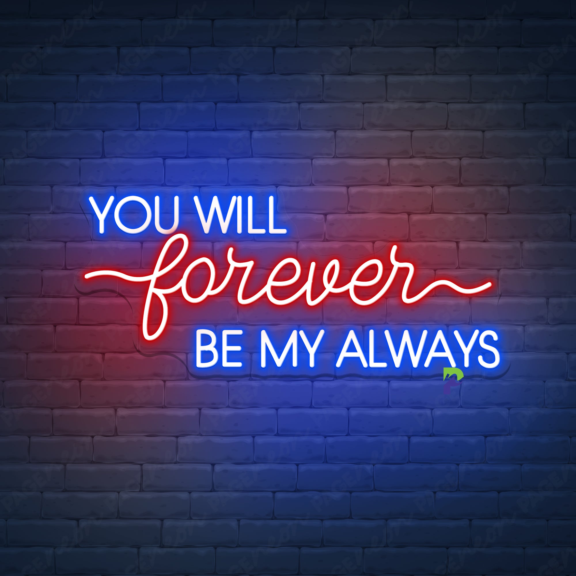 You Will Forever Be My Always Neon Sign Wedding Led Light