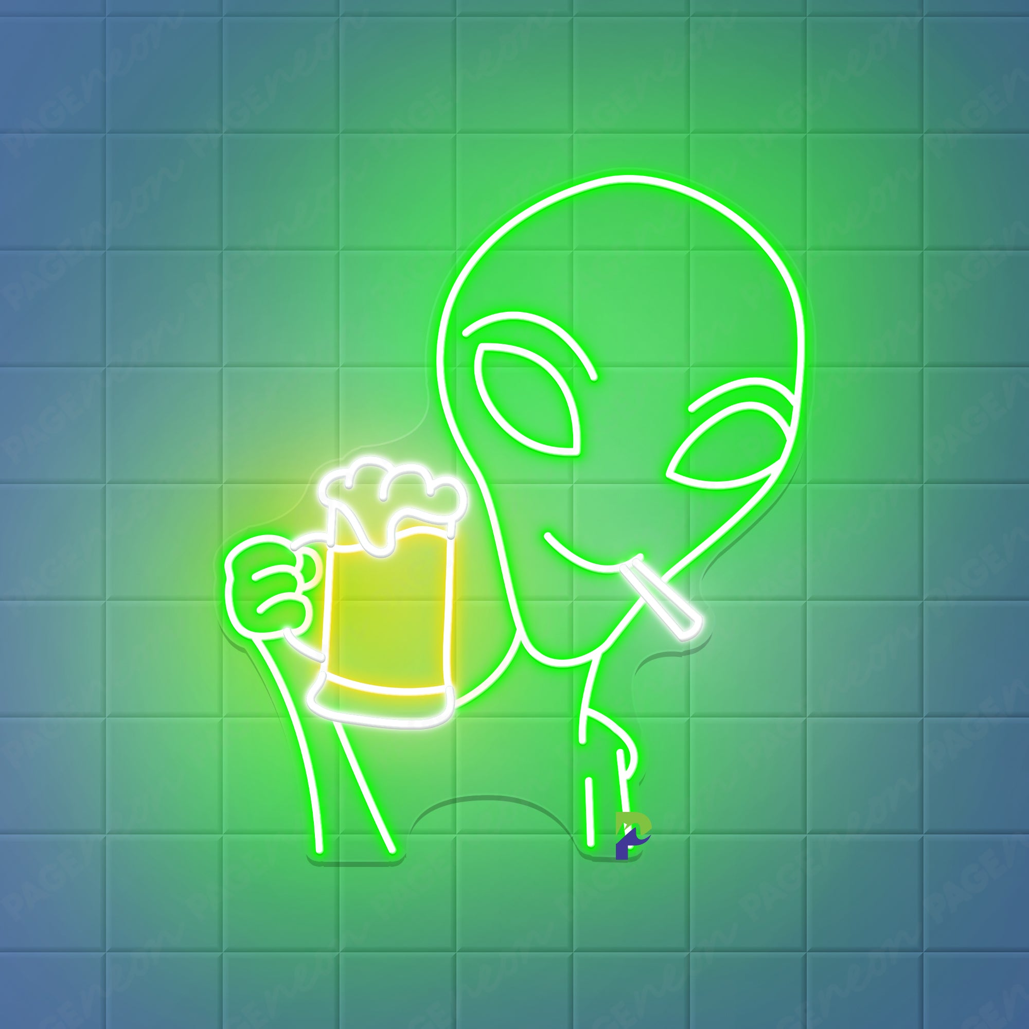 Alien Neon Sign Beer Led Light