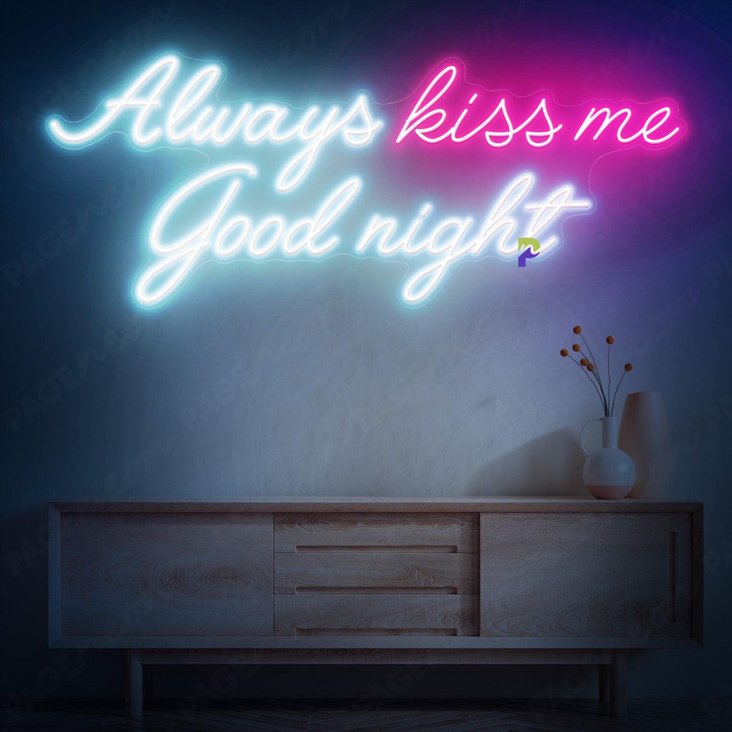 Always Kiss Me Goodnight Neon Sign Wedding Led Light