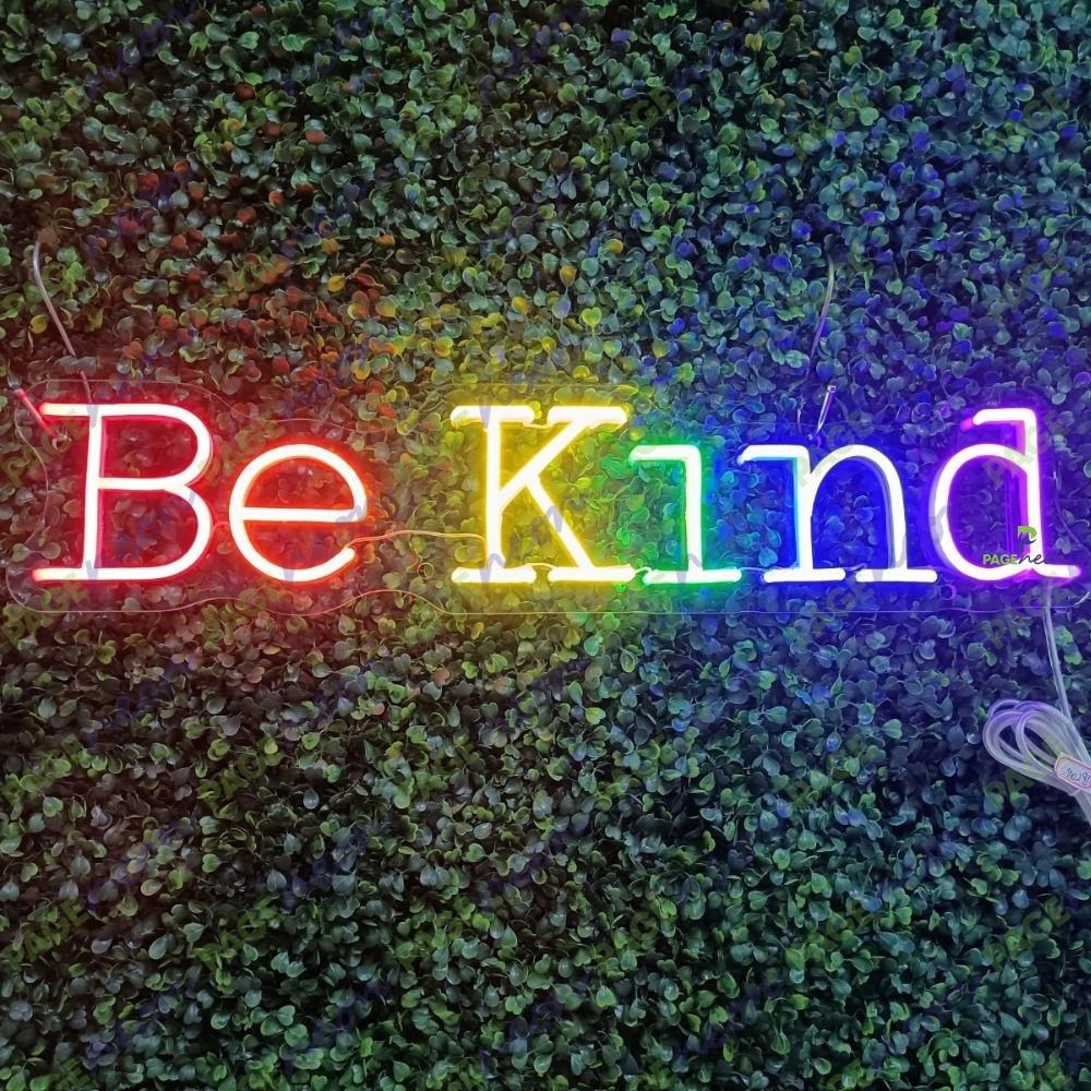 Be Kind Neon Sign LGBTQ Led Light