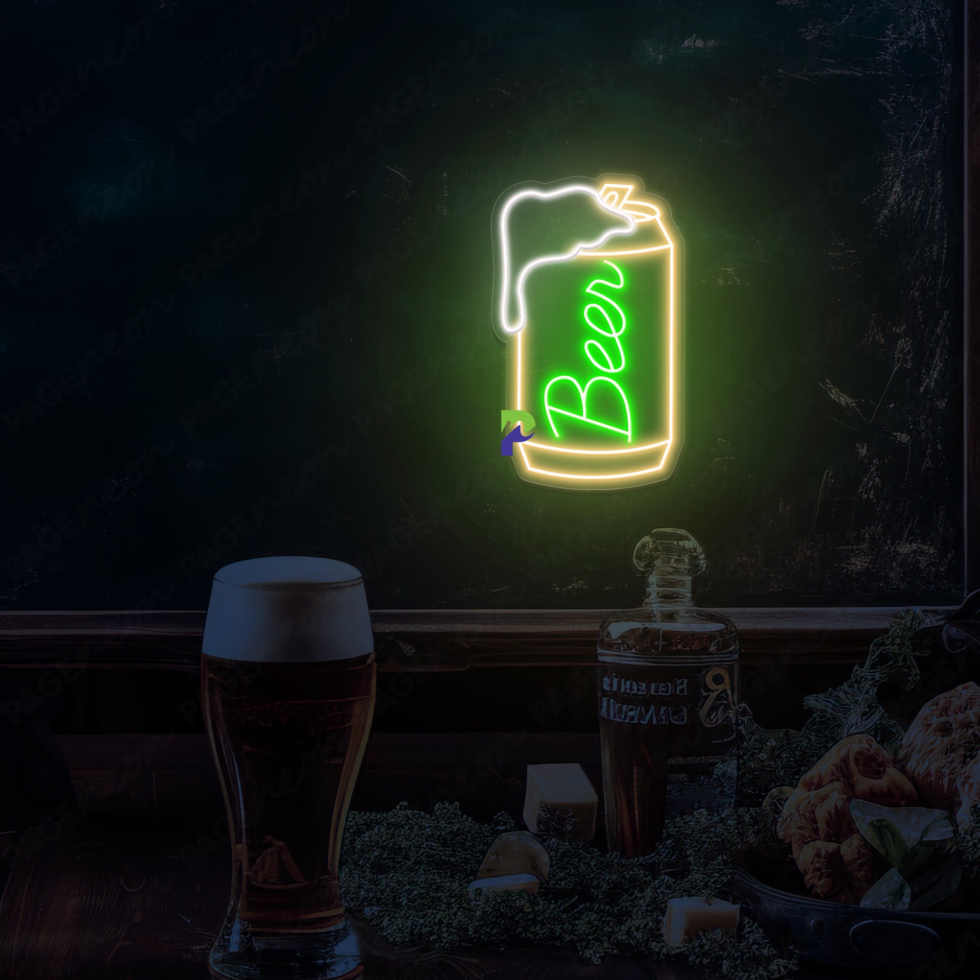 Beer Can Neon Sign Led Light