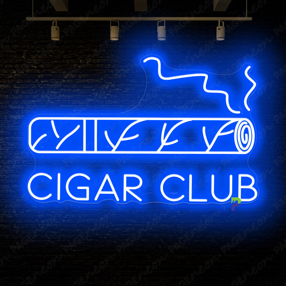 Cigar Club Neon Sign Man Cave Led Light