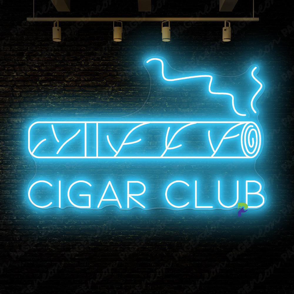 Cigar Club Neon Sign Man Cave Led Light