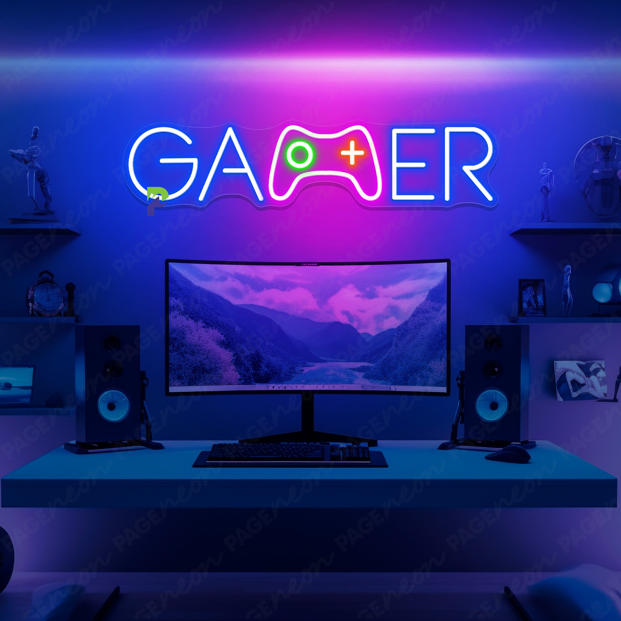 Gaming deals room neon