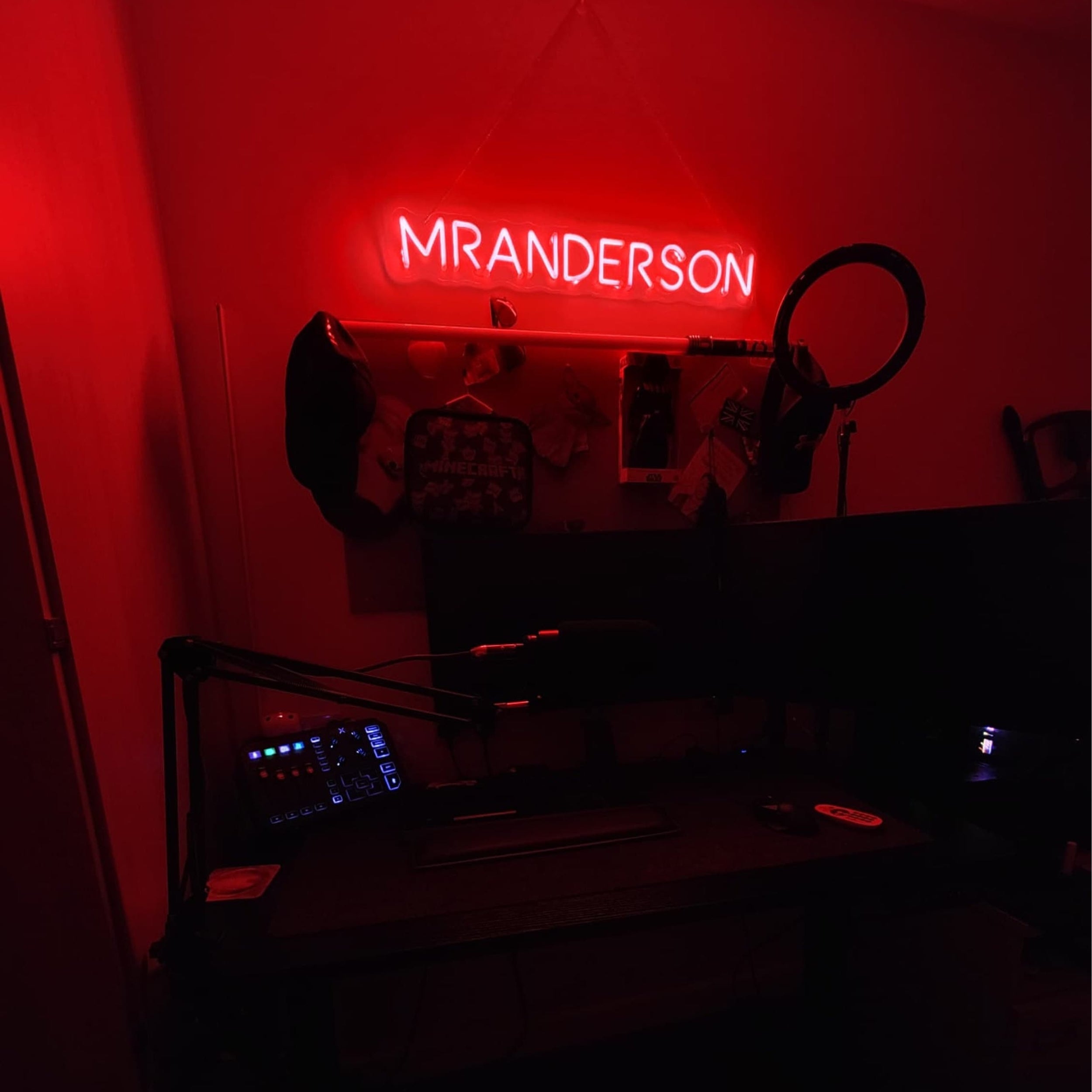 Custom Gamertag Neon Sign Led Light For Gaming Room