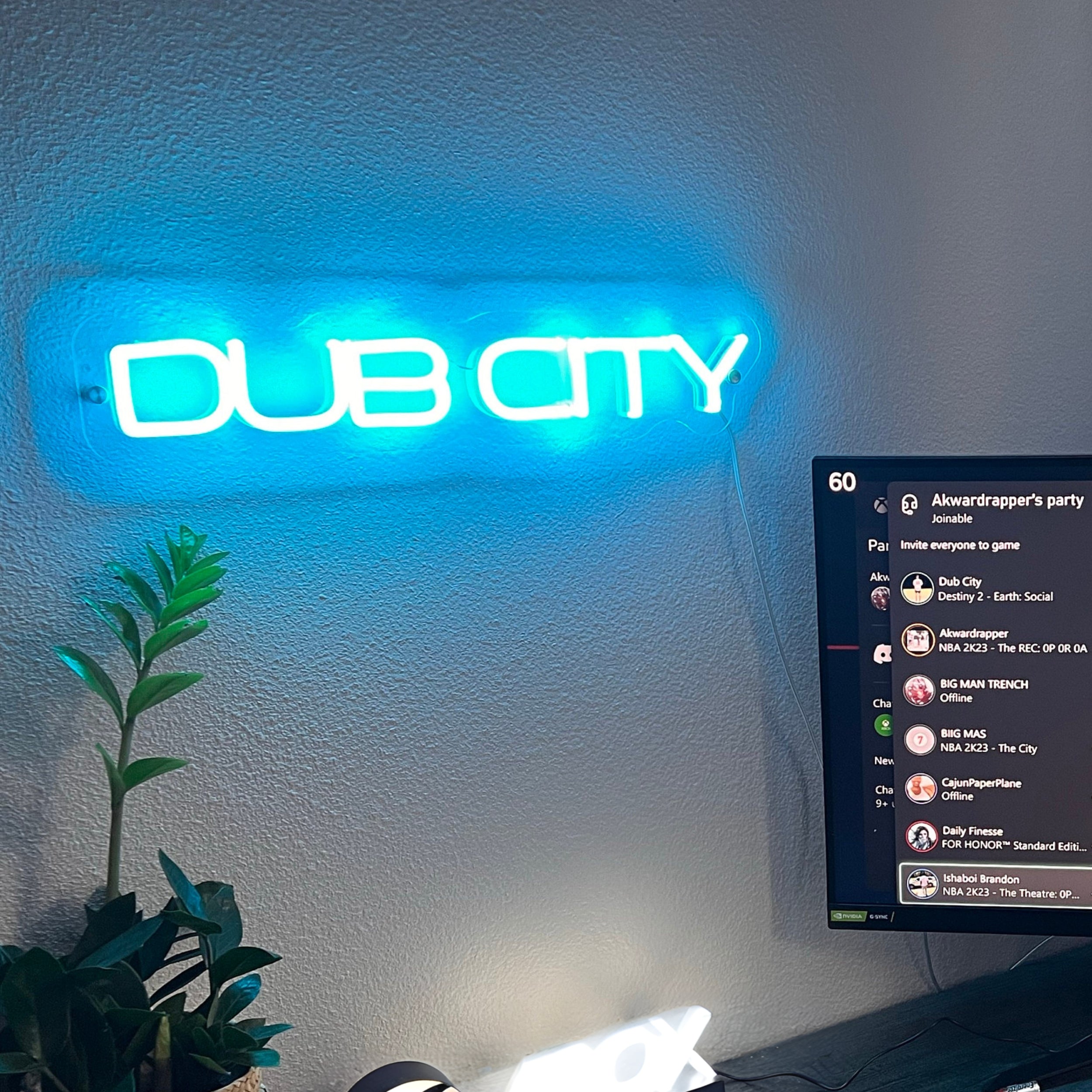 Custom Gamertag Neon Sign Led Light For Gaming Room