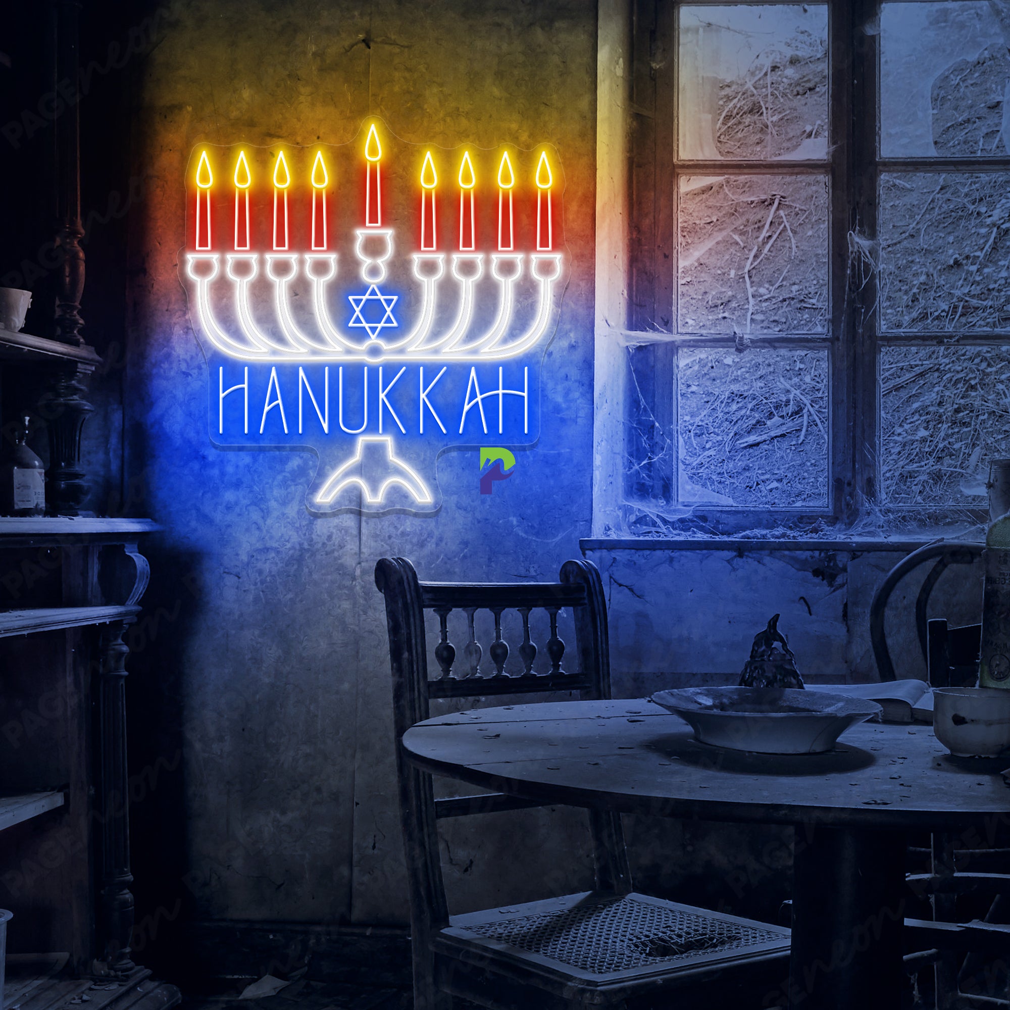 Hanukkah Neon Sign Led Light