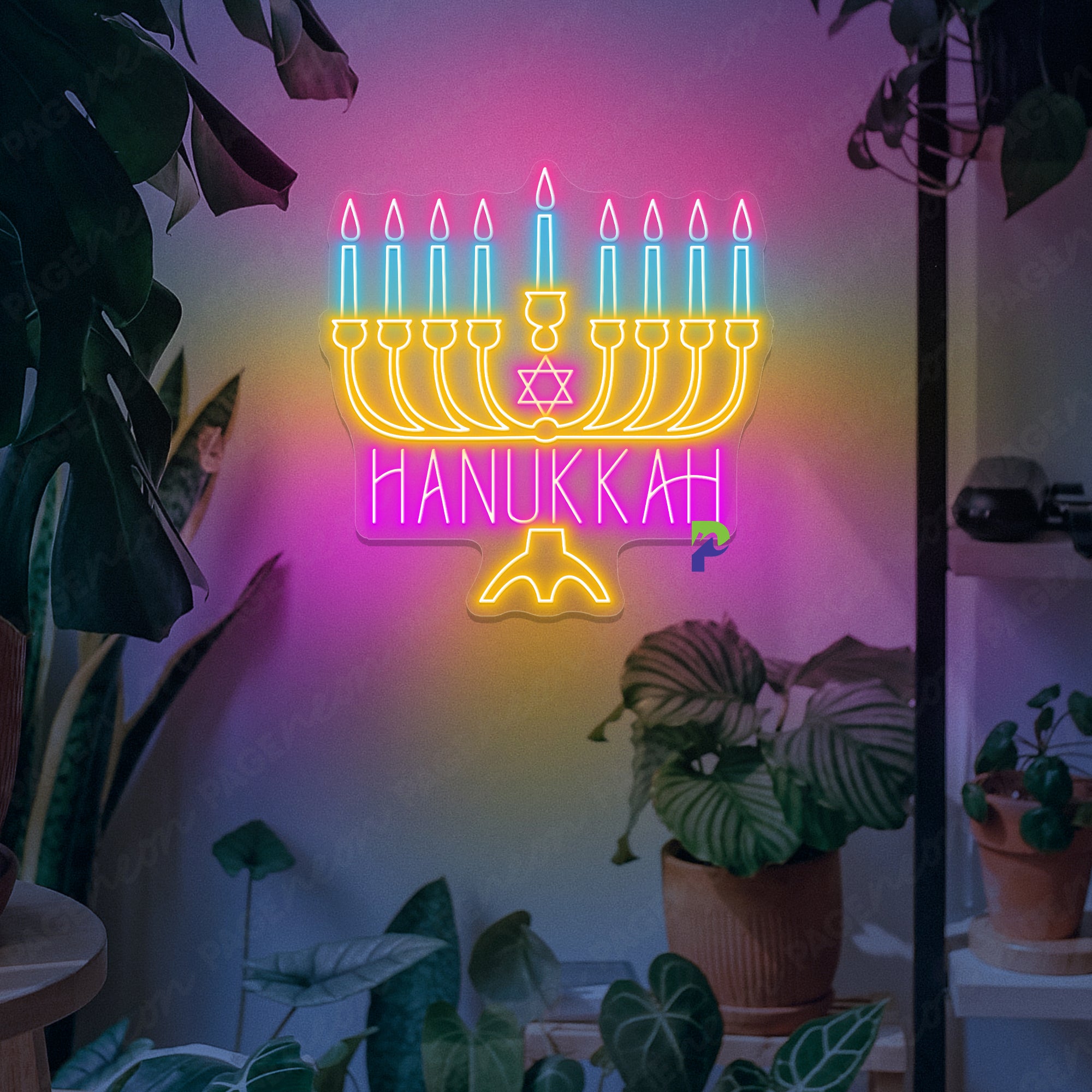 Hanukkah Neon Sign Led Light