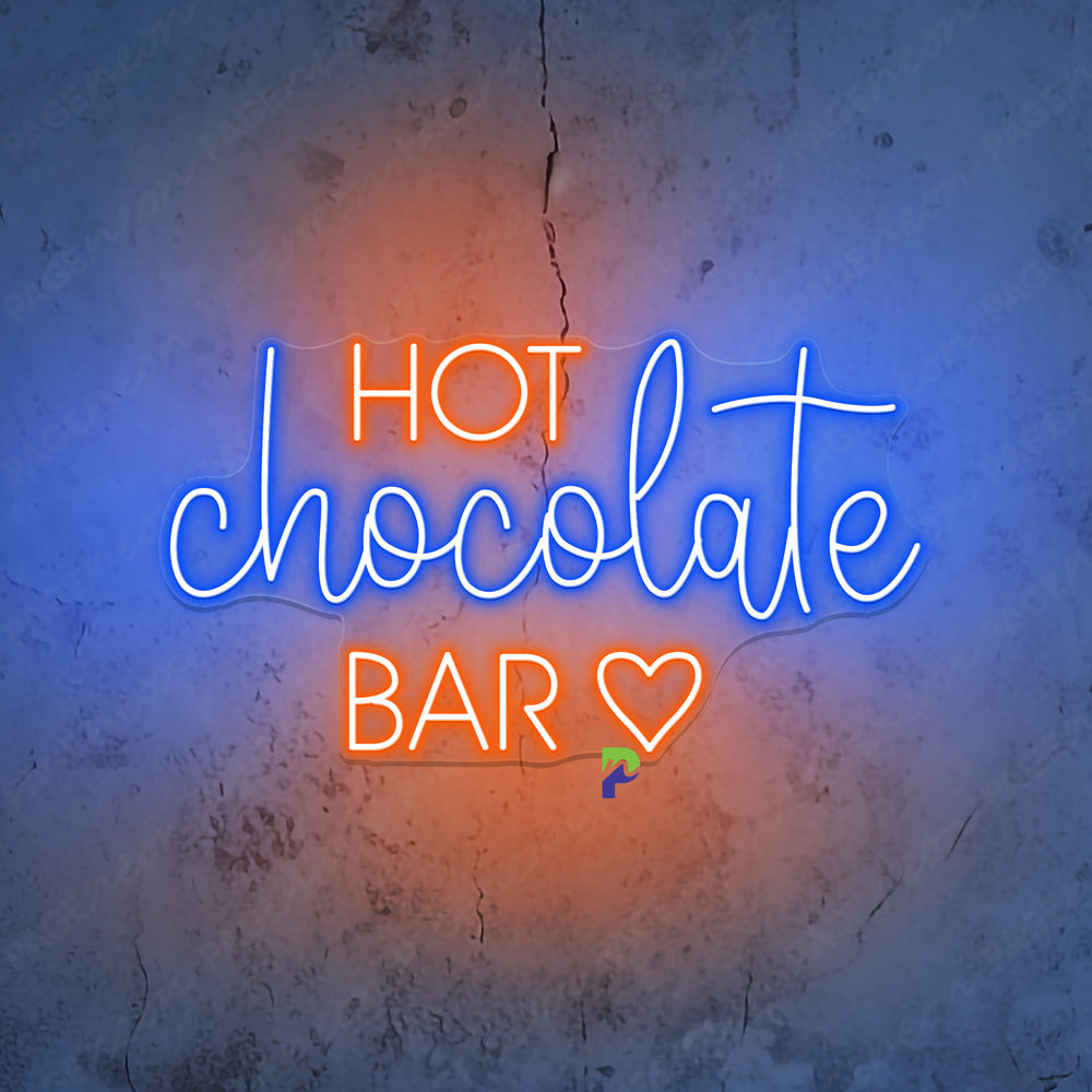 Cute Rave Sign Hot Chocolate Bar Neon Sign Cute Led Light - PageNeon
