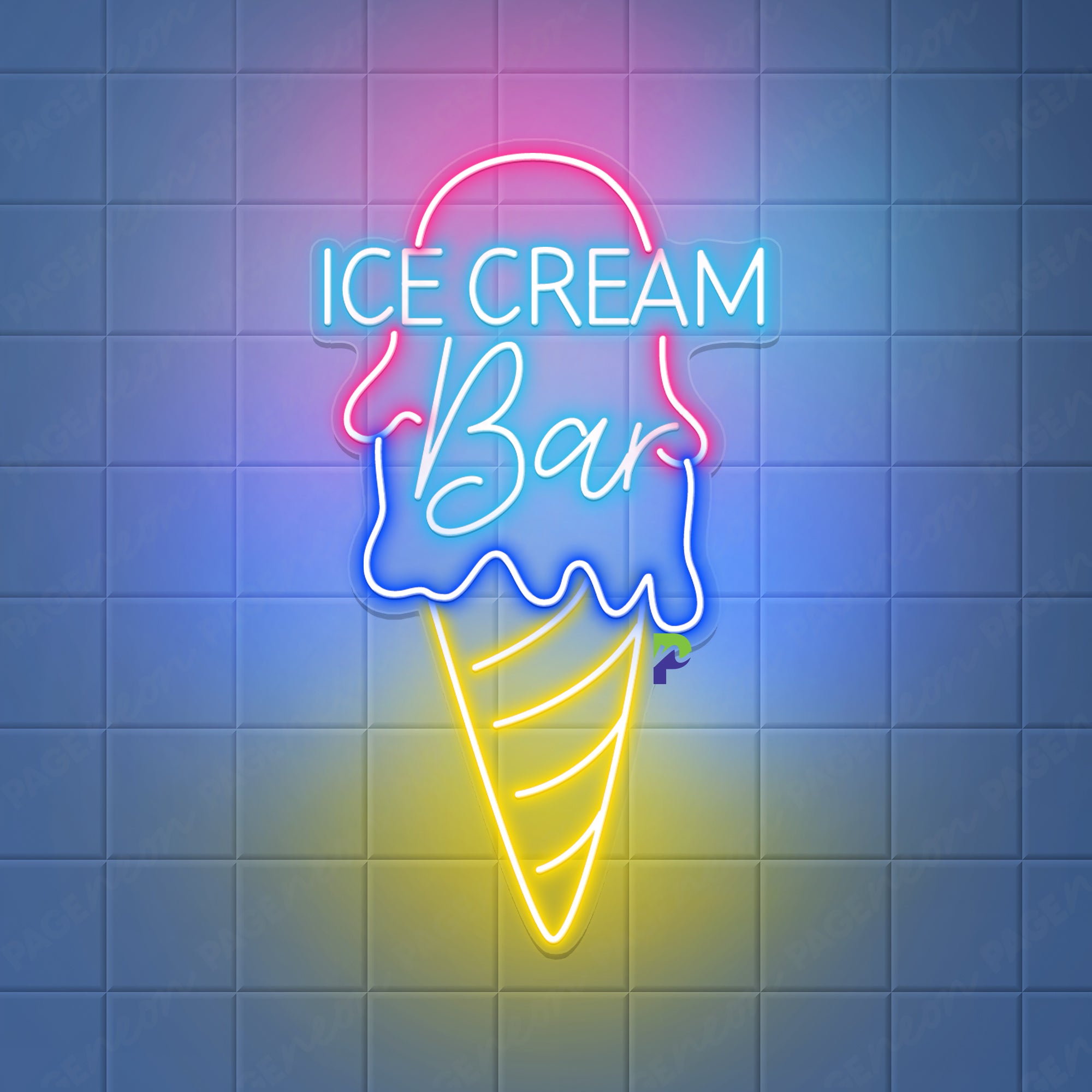 Ice Cream Bar Neon Sign Coffee Led Light