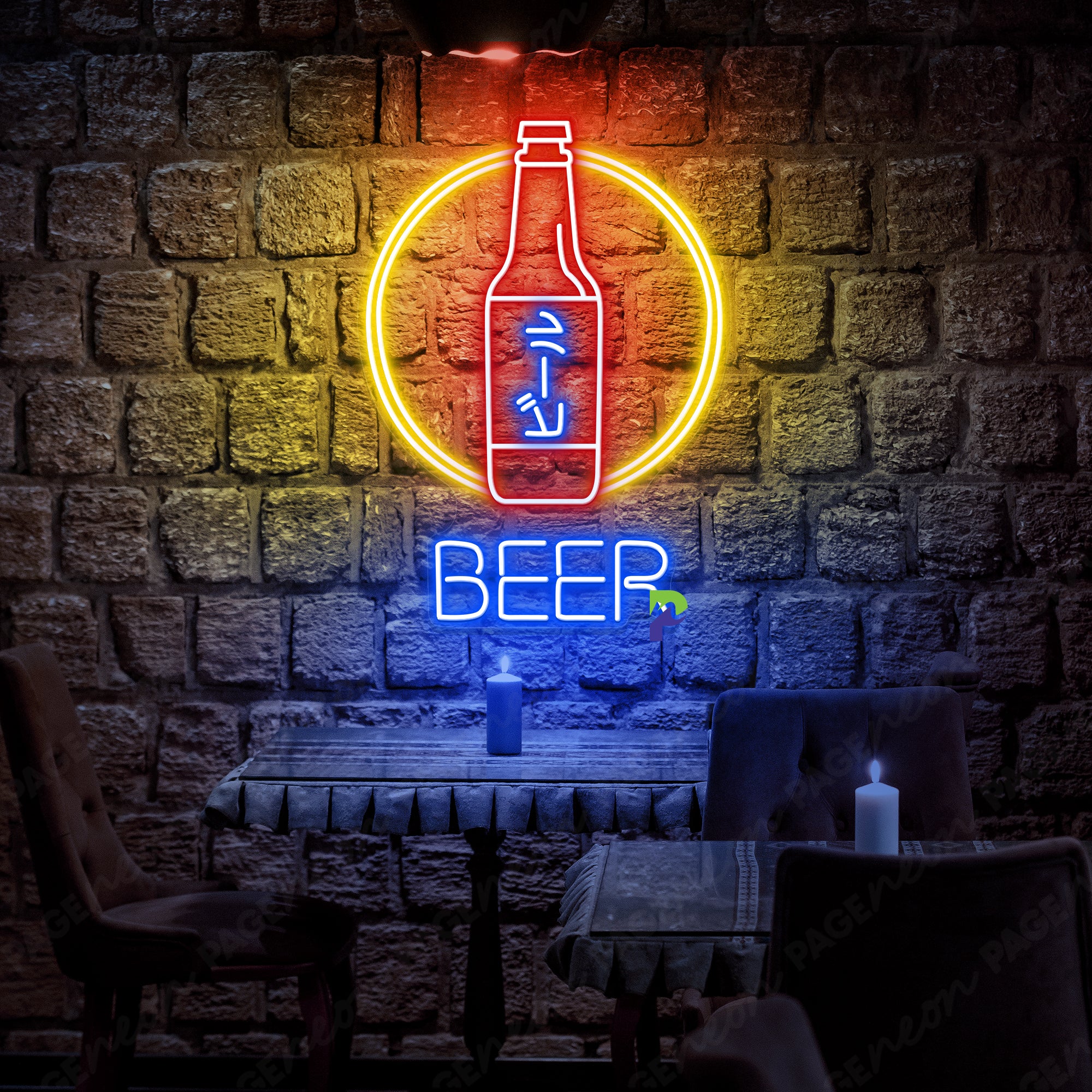 Japanese Beer Neon Sign Led Light For Pub