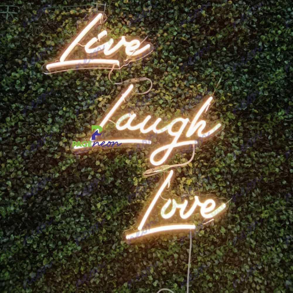Live Laugh Love Neon Sign For Bedroom