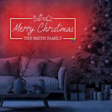 Merry Christmas Led Light Xmas Neon Sign