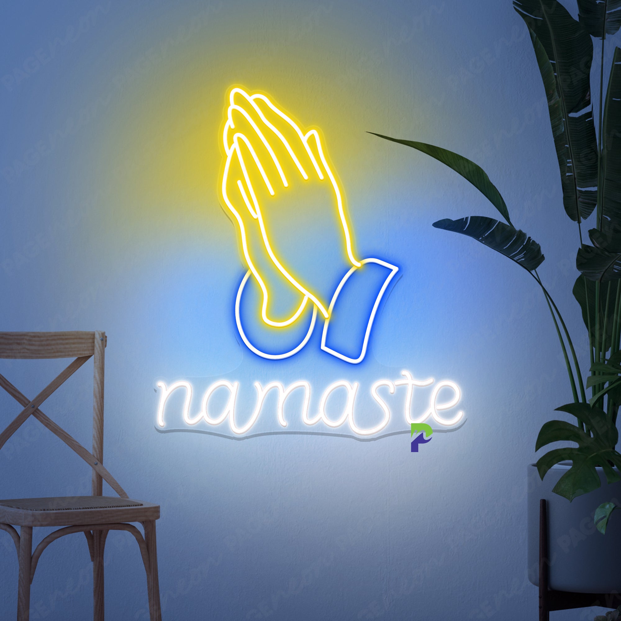 Namaste Neon Sign Religion Led Light