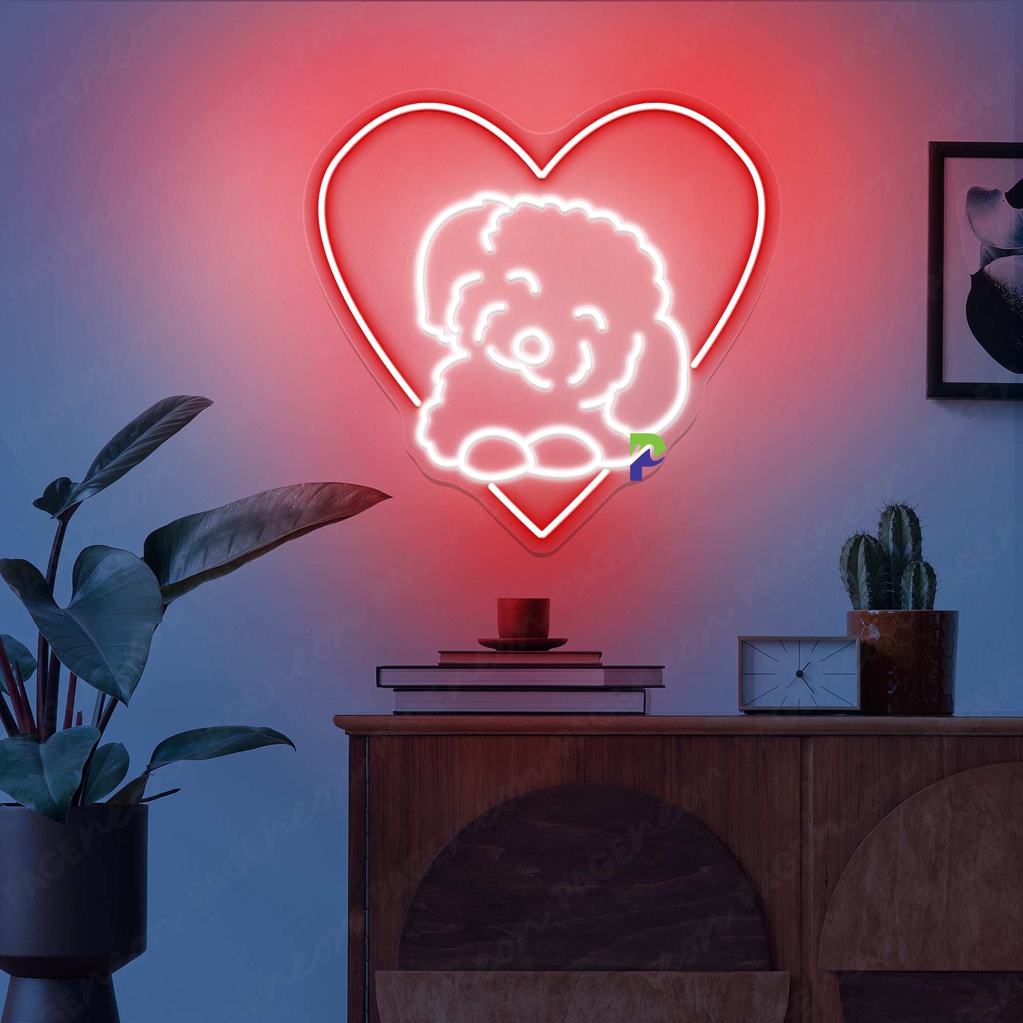 Neon Poodle Neon Sign Cute Animal Led Light