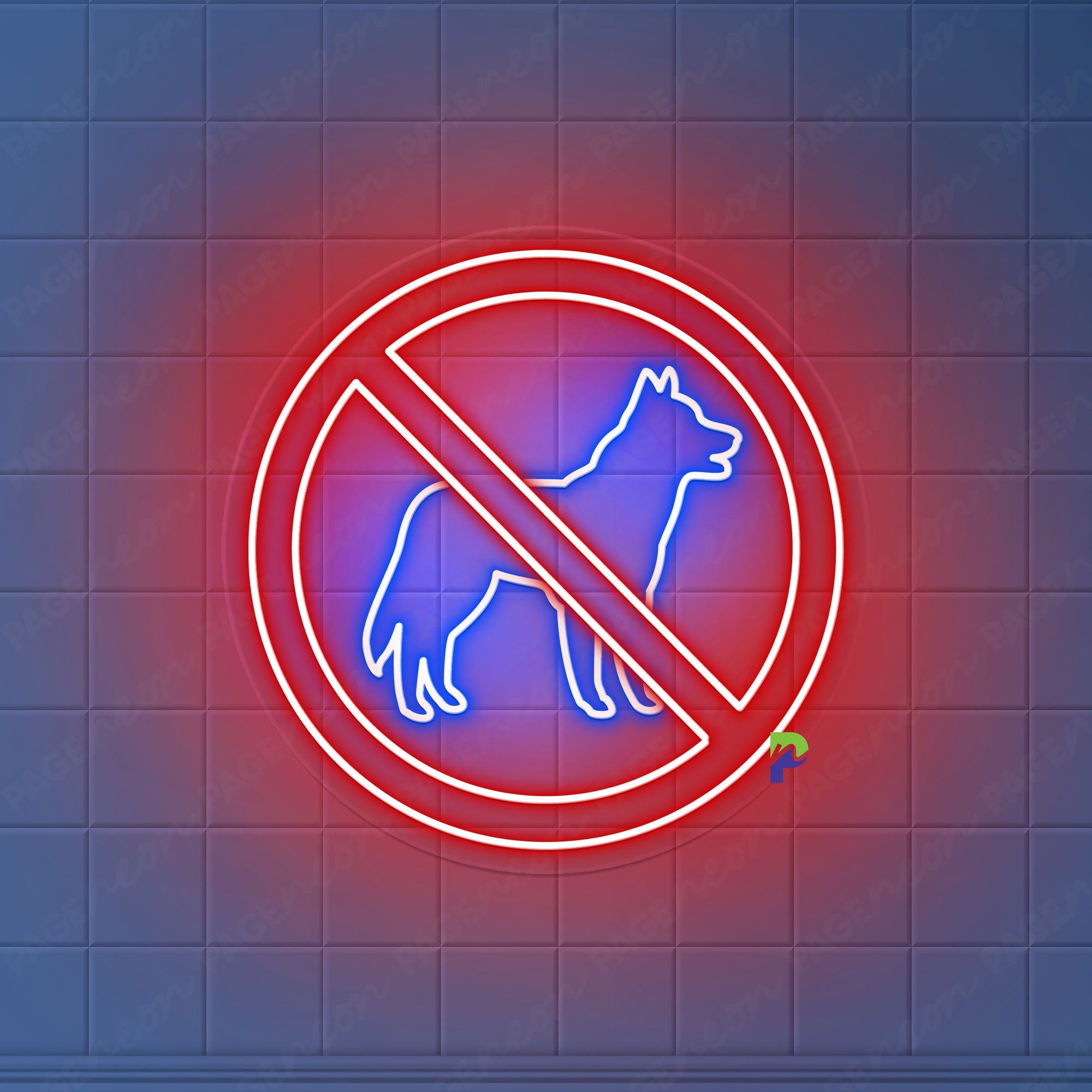 No Dogs Allowed Neon Sign Alert Led Light