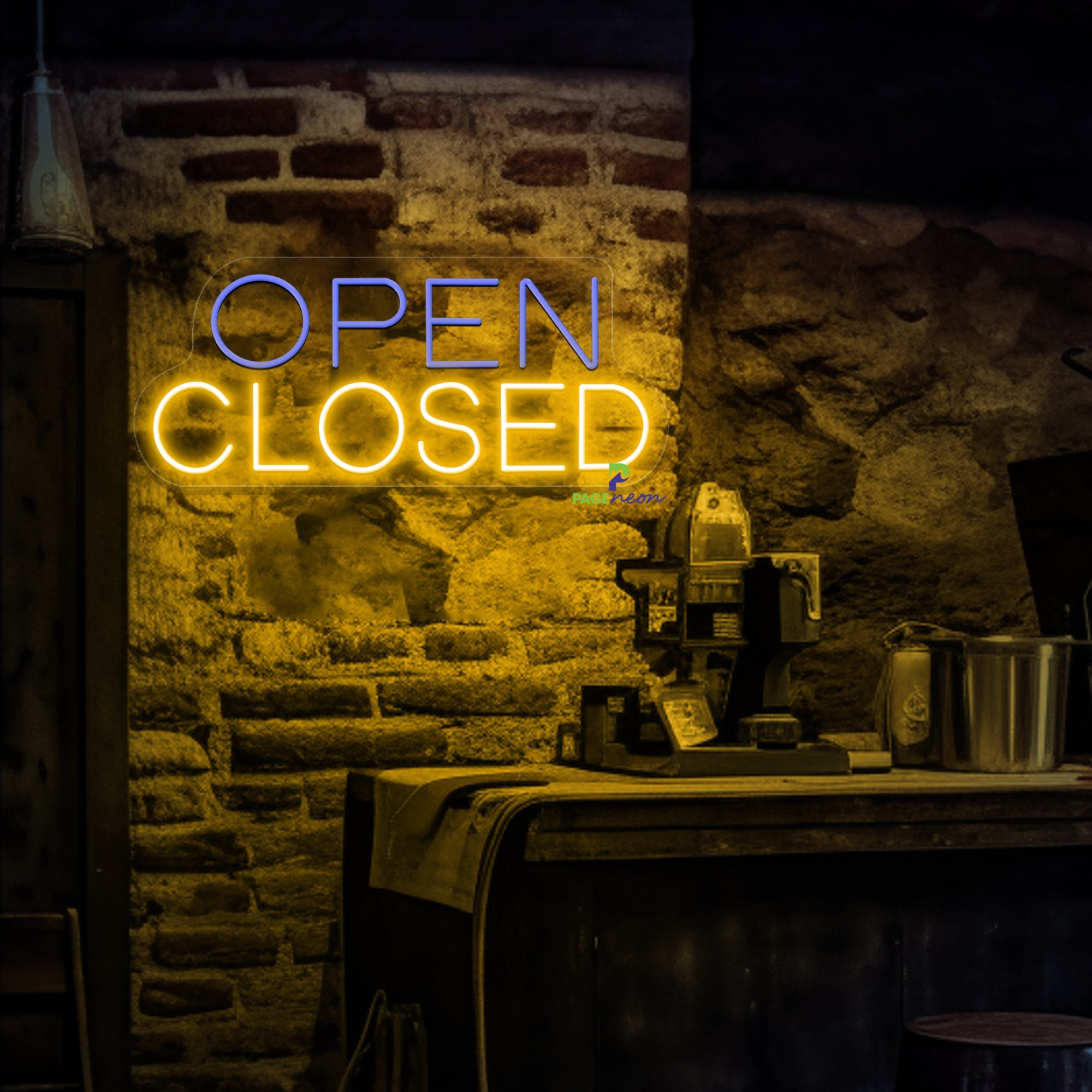 Simple Open Closed Neon Sign Business Led Light