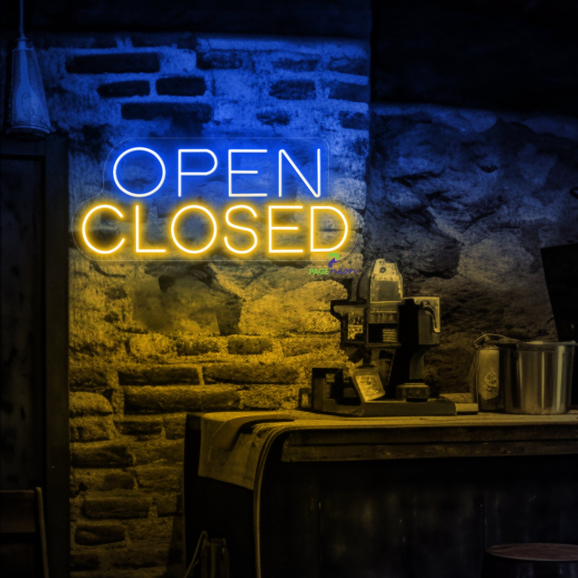 Simple Open Closed Neon Sign Business Led Light