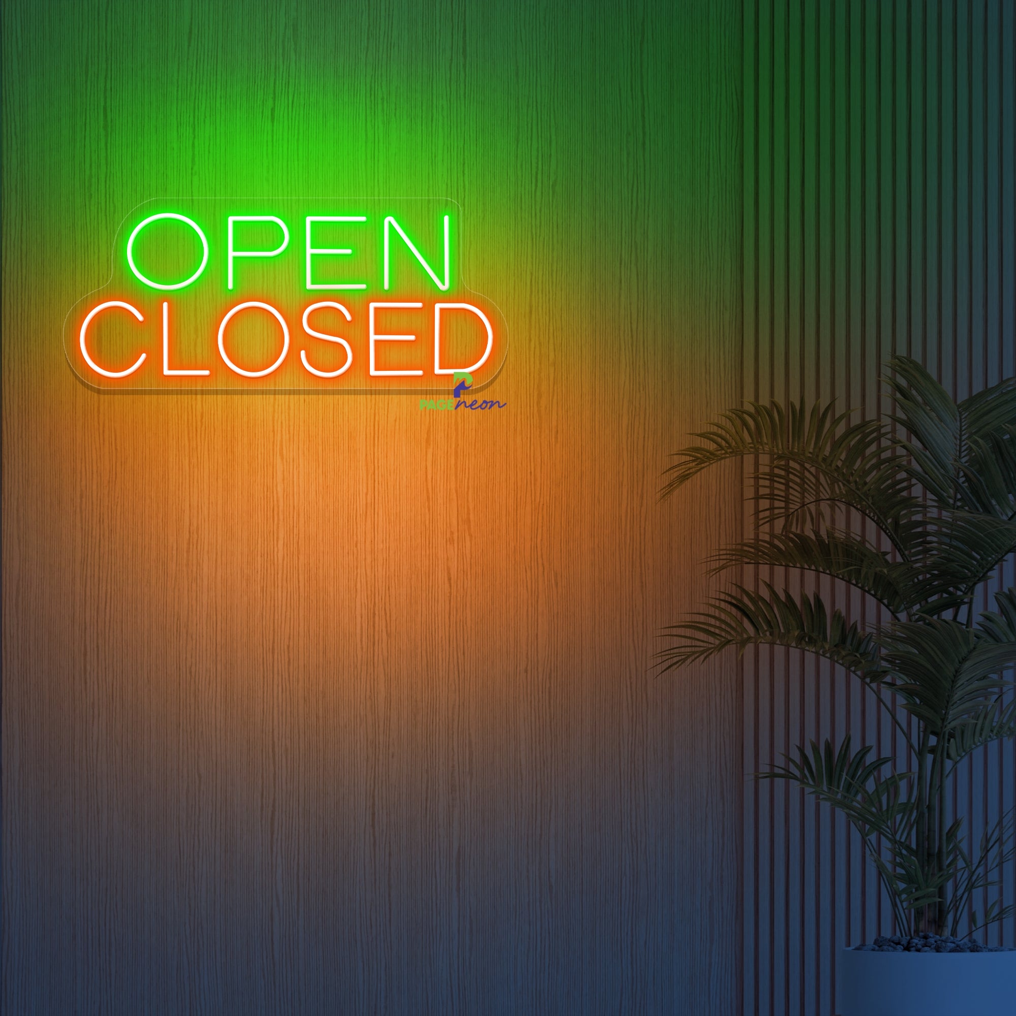 Simple Open Closed Neon Sign Business Led Light