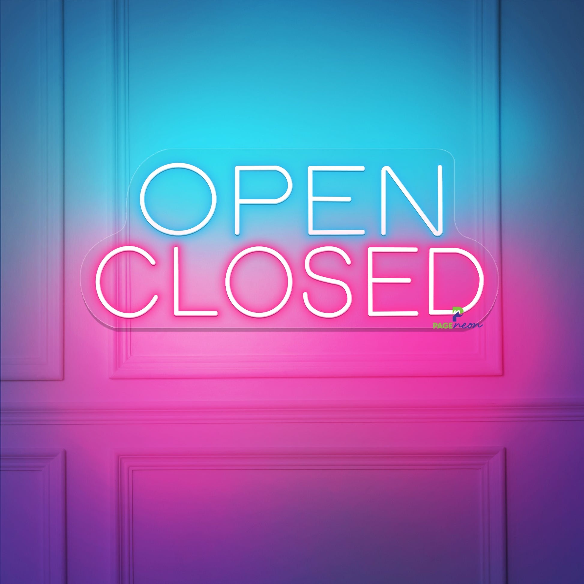 Simple Open Closed Neon Sign Business Led Light