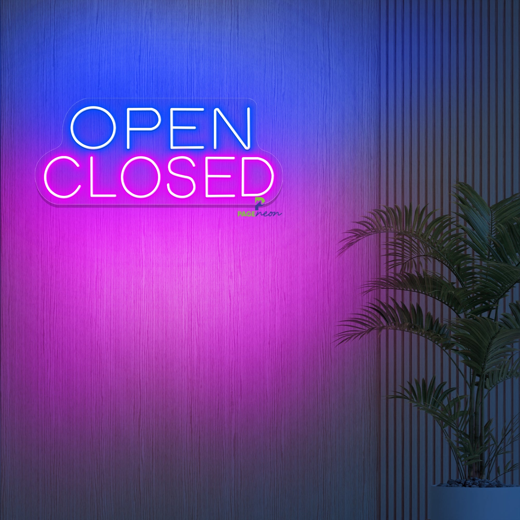 Simple Open Closed Neon Sign Business Led Light