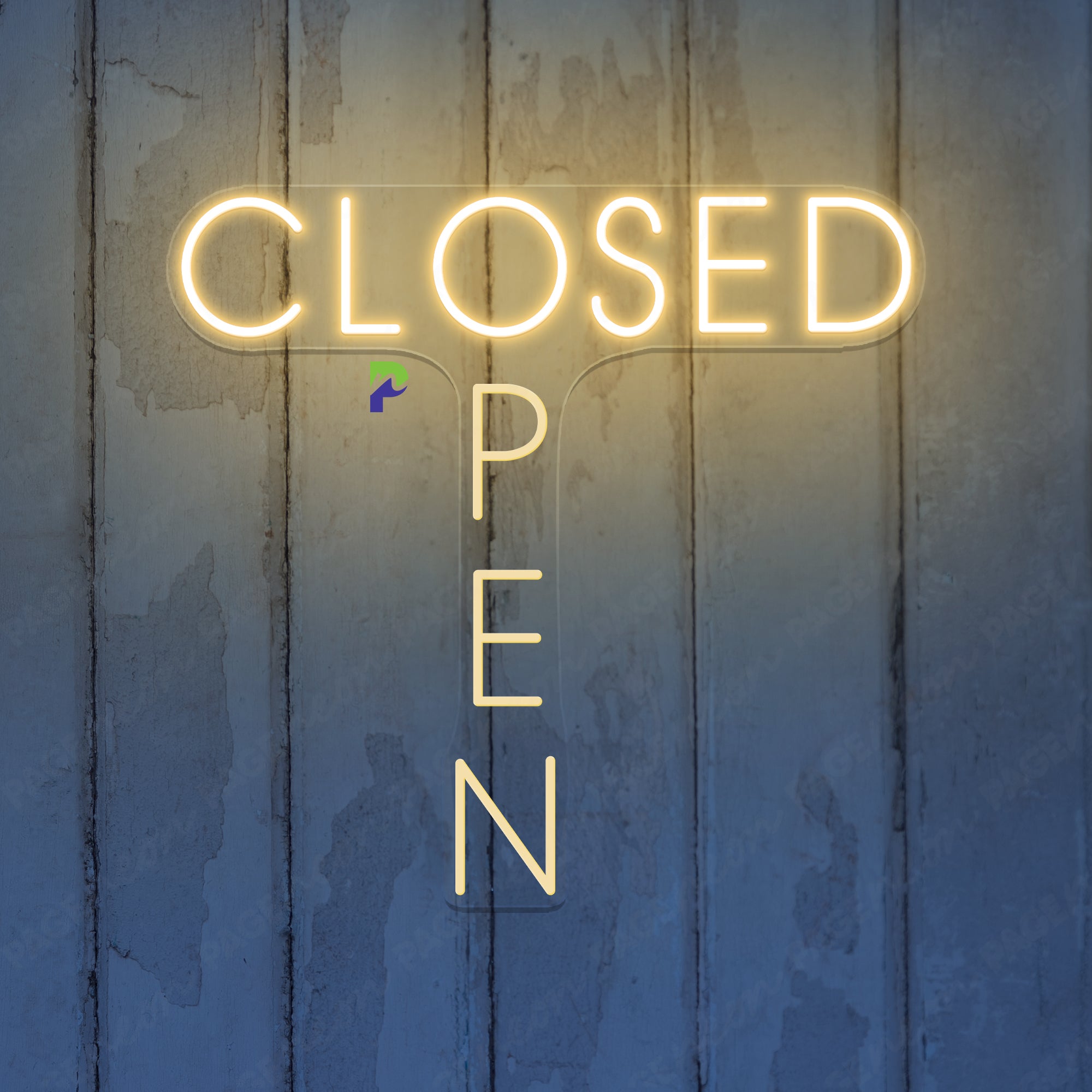 T-Shaped Open Closed Neon Sign Business Led Light