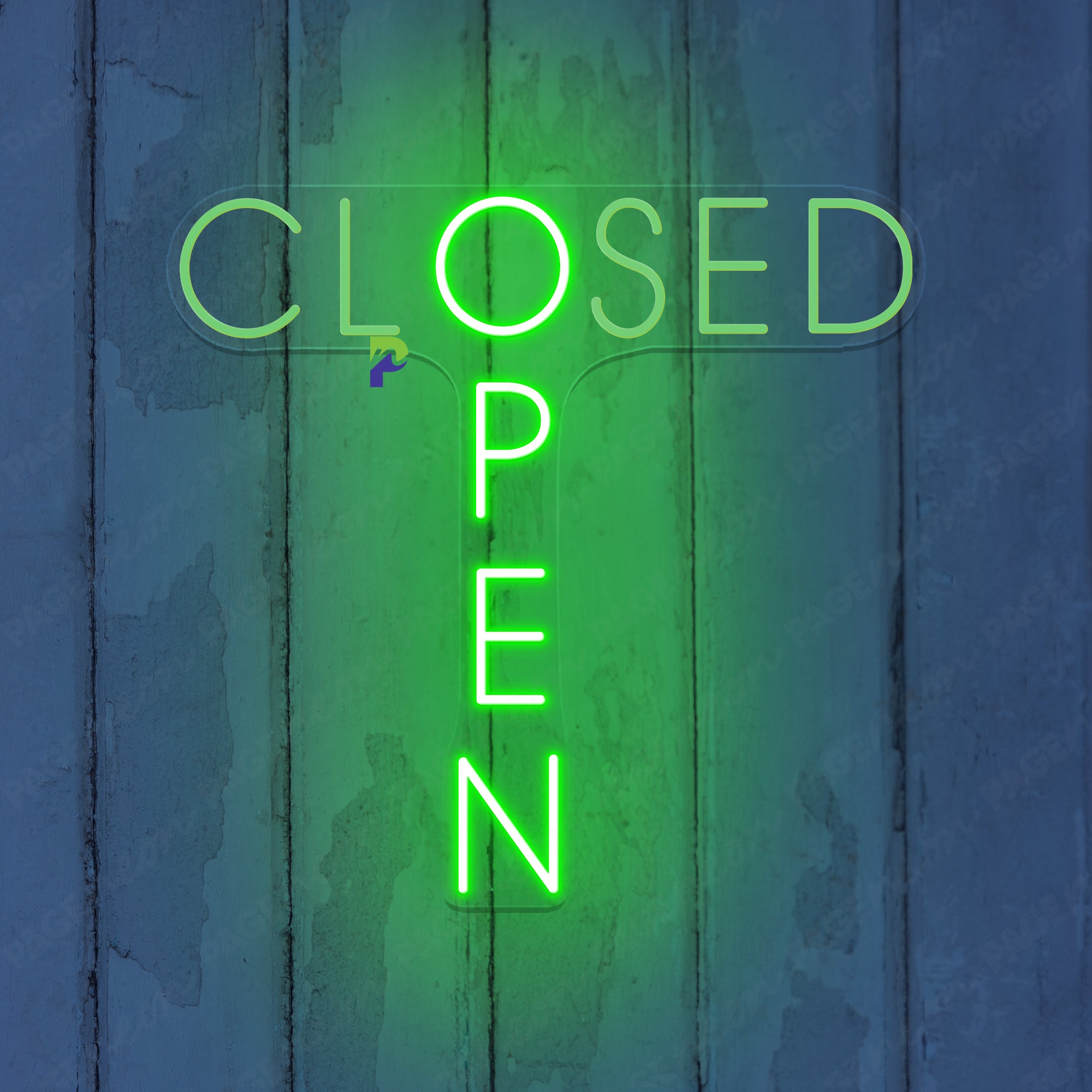 T-Shaped Open Closed Neon Sign Business Led Light