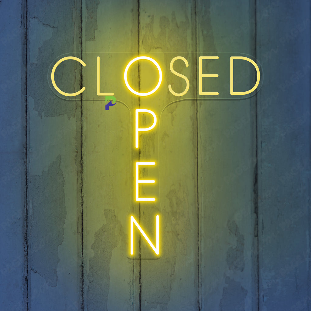 T-Shaped Open Closed Neon Sign Business Led Light - PageNeon