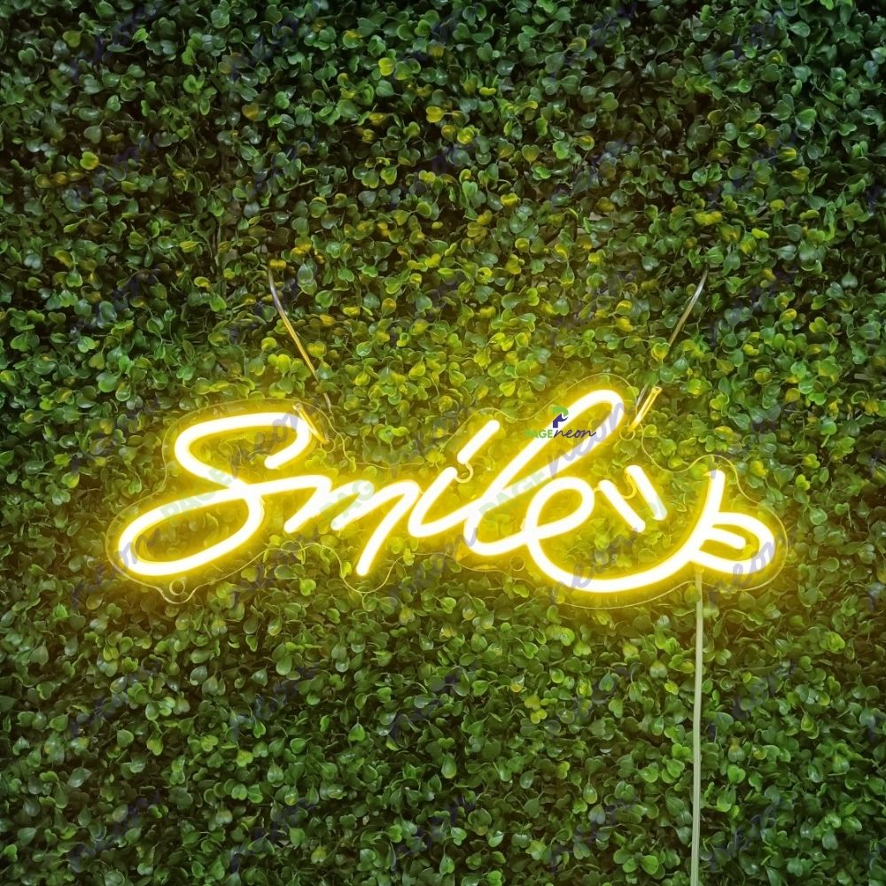 Smile Neon Sign Inspirational Led Light