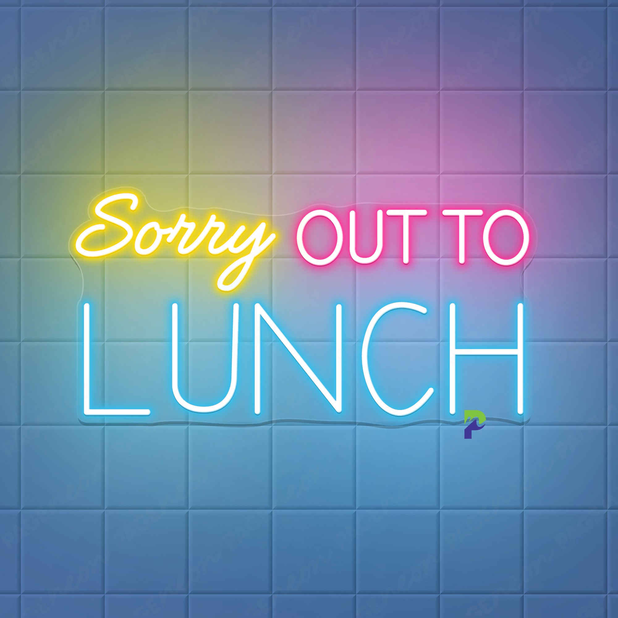 Sorry Out To Lunch Neon Sign For The Restaurant