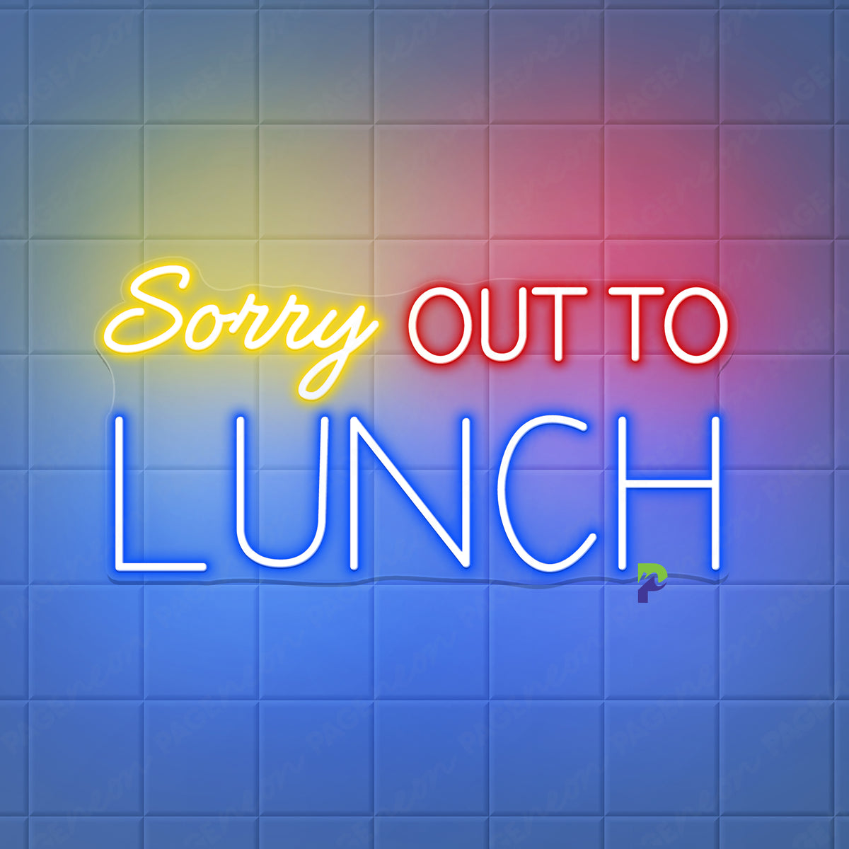 Sorry Out To Lunch Neon Sign For The Restaurant - PageNeon