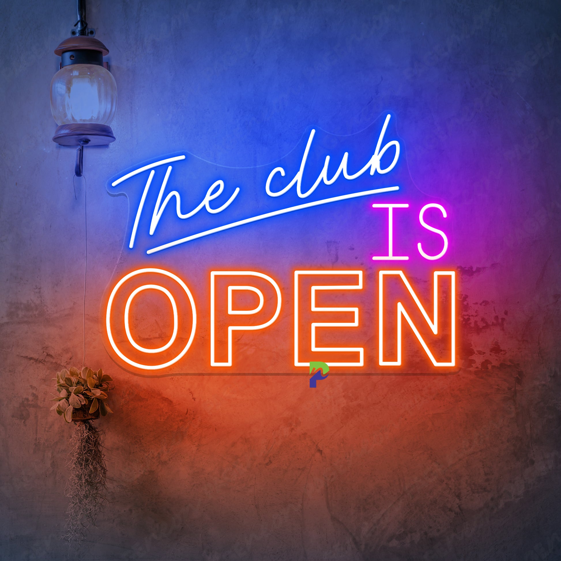 Neon The Club Is Open Sign Led Light For Bar