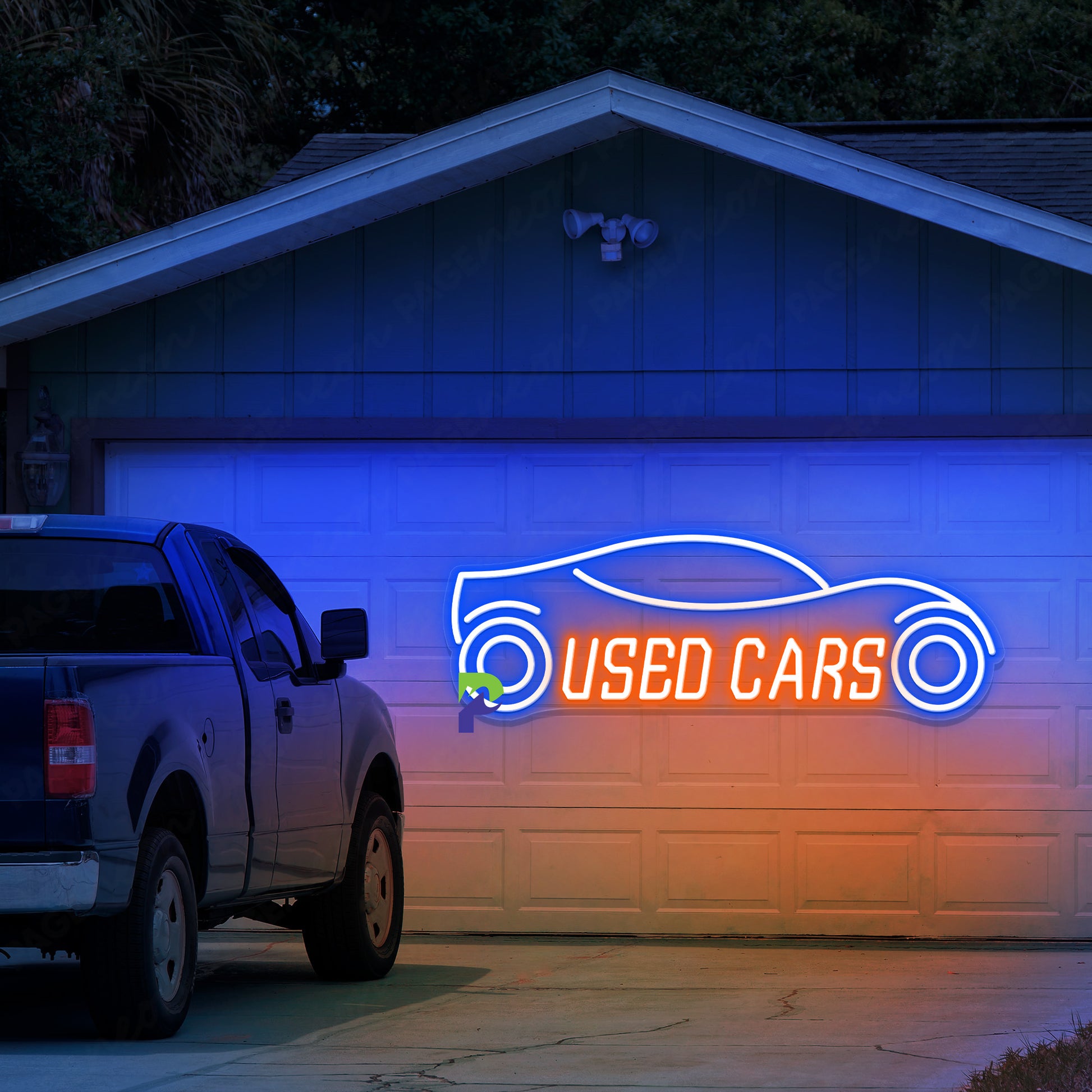 Neon Car Sign Led Sports Car Sign - PageNeon