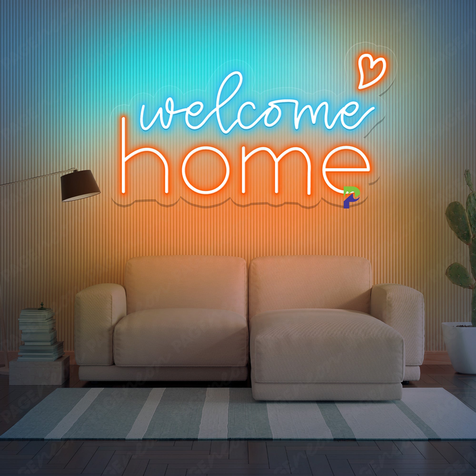 Welcome Home Neon Light Warm Inviting Led Sign