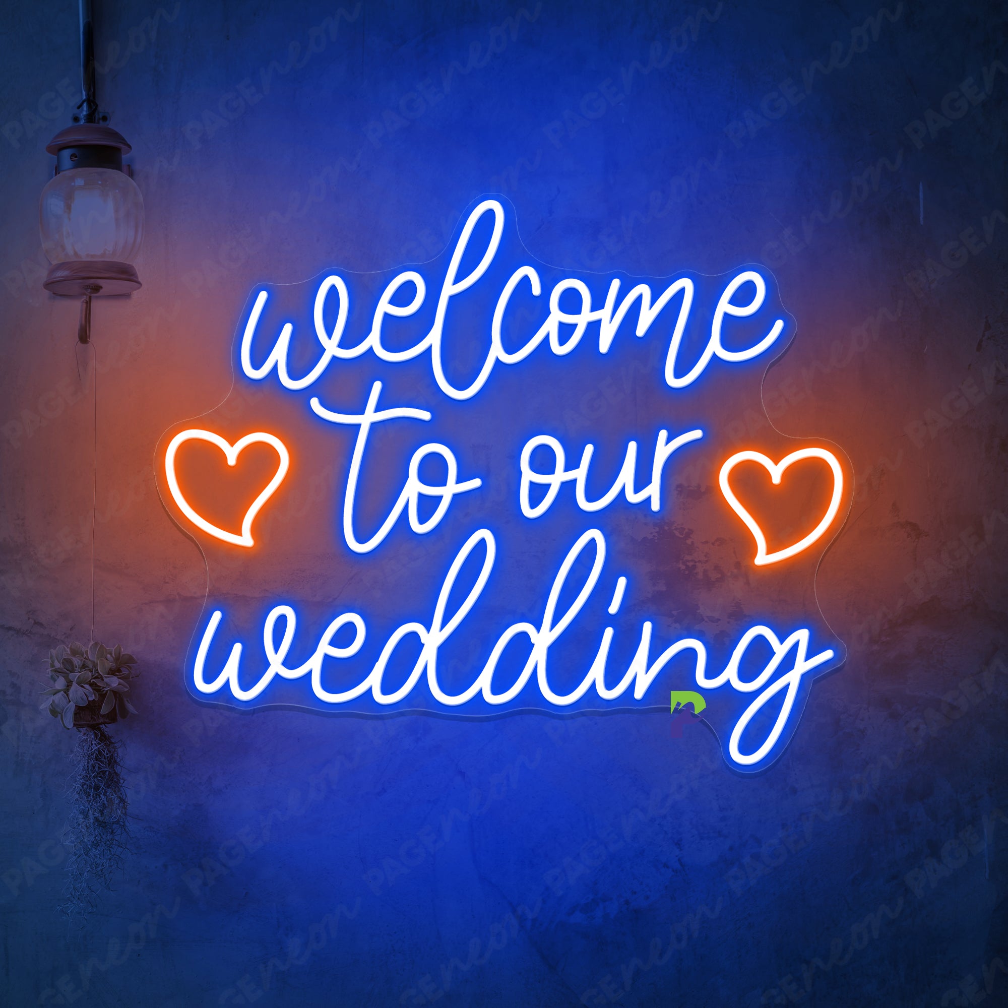 Welcome To Our Wedding Neon Sign Led Light For Wedding