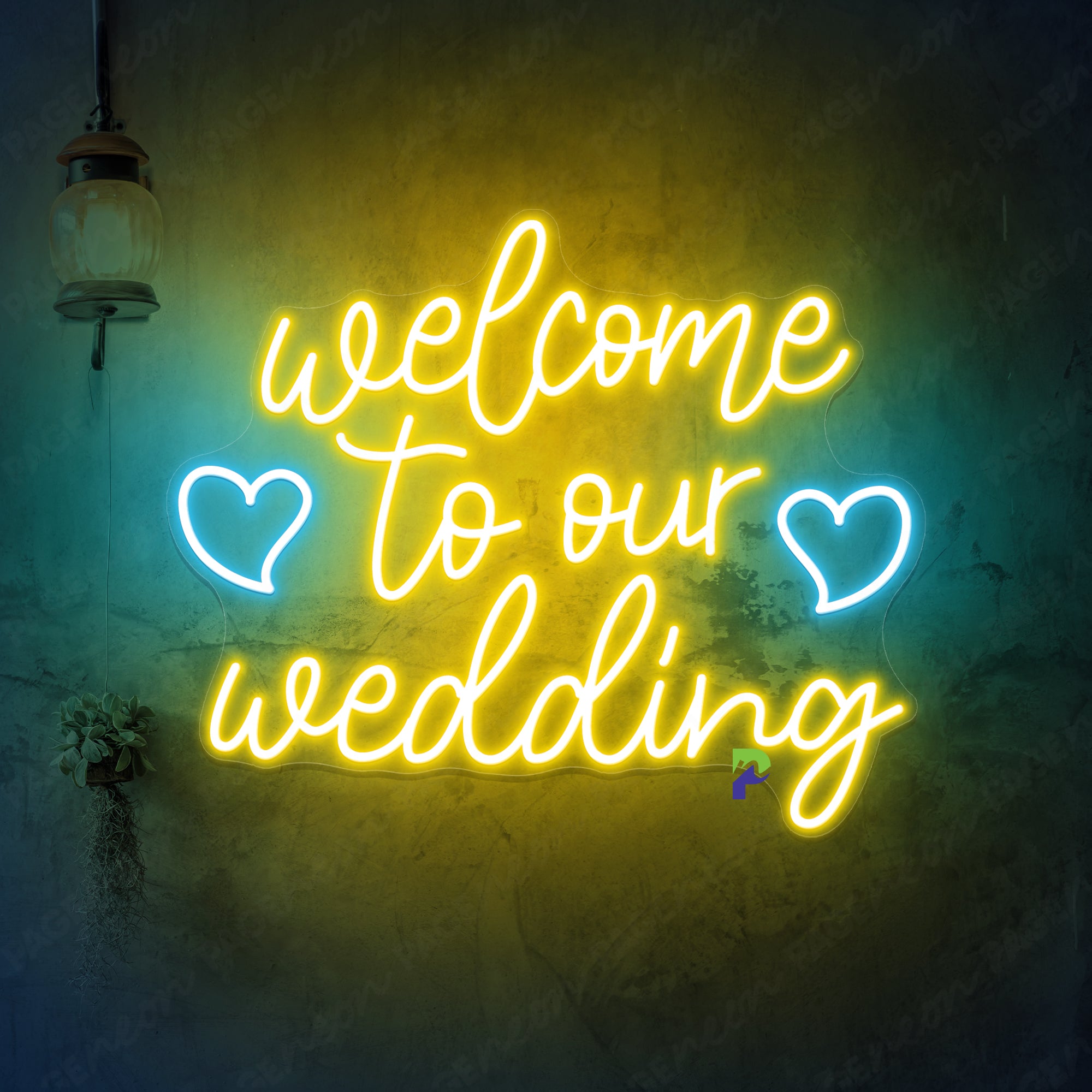 Welcome To Our Wedding Neon Sign Led Light For Wedding