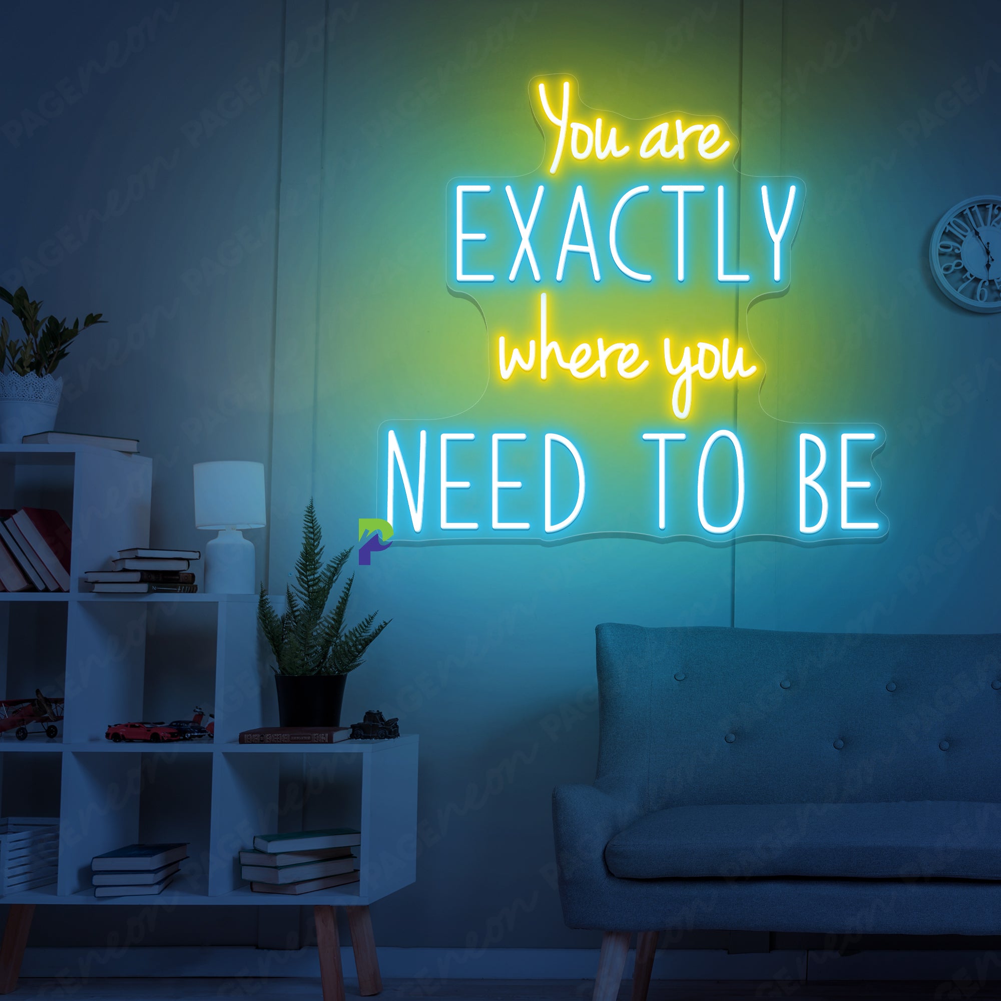 You Are Exactly Where You Need To Be Neon Sign Led Light