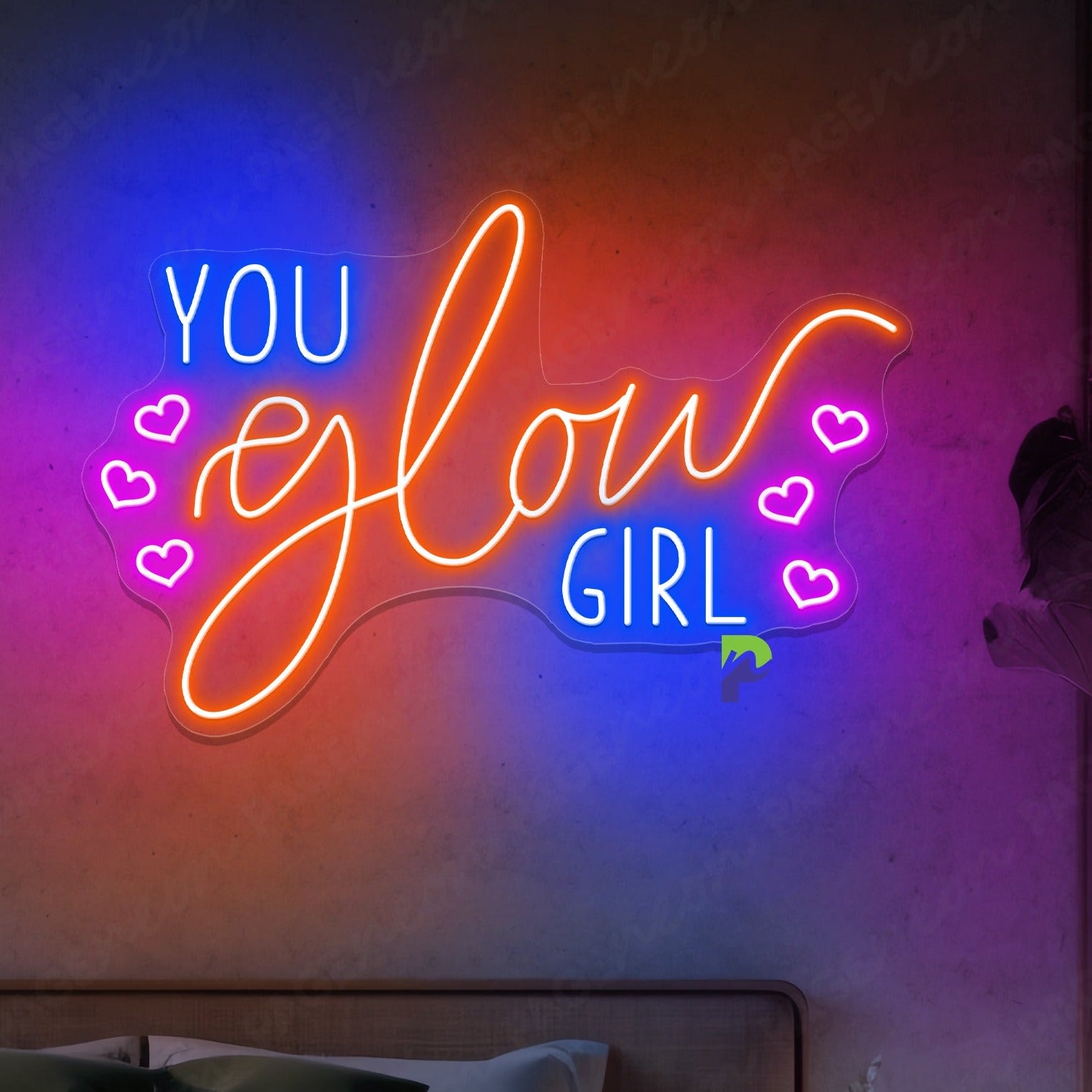 You Glow Girl Neon Sign Inspirational Led Light
