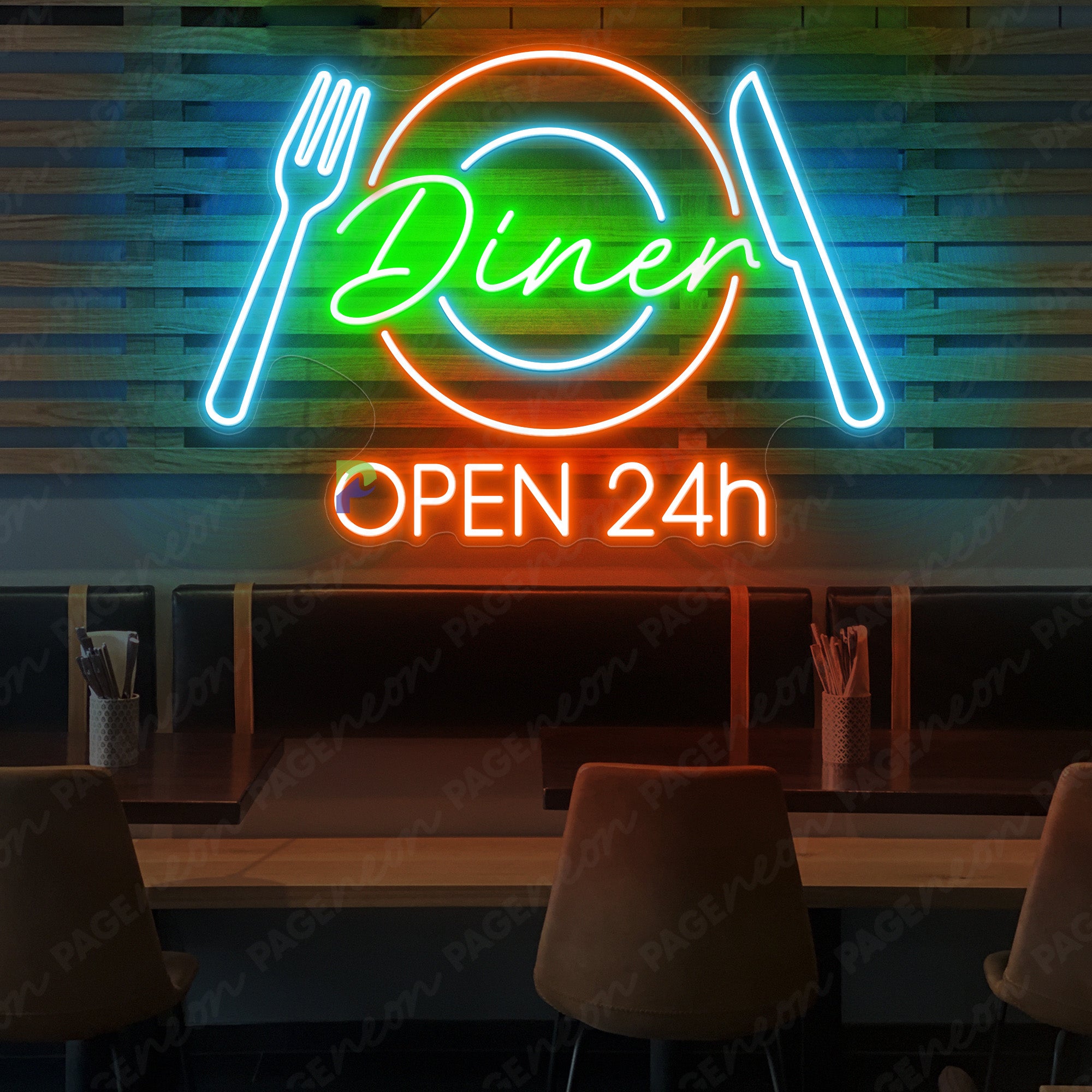 Neon Diner Sign Restaurant Led Light