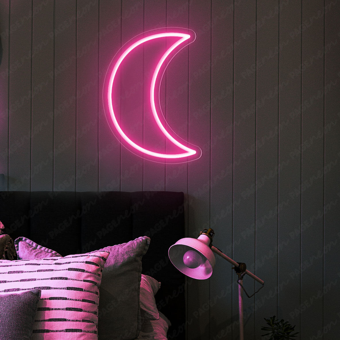 Pink Moon Neon Sign Led Light