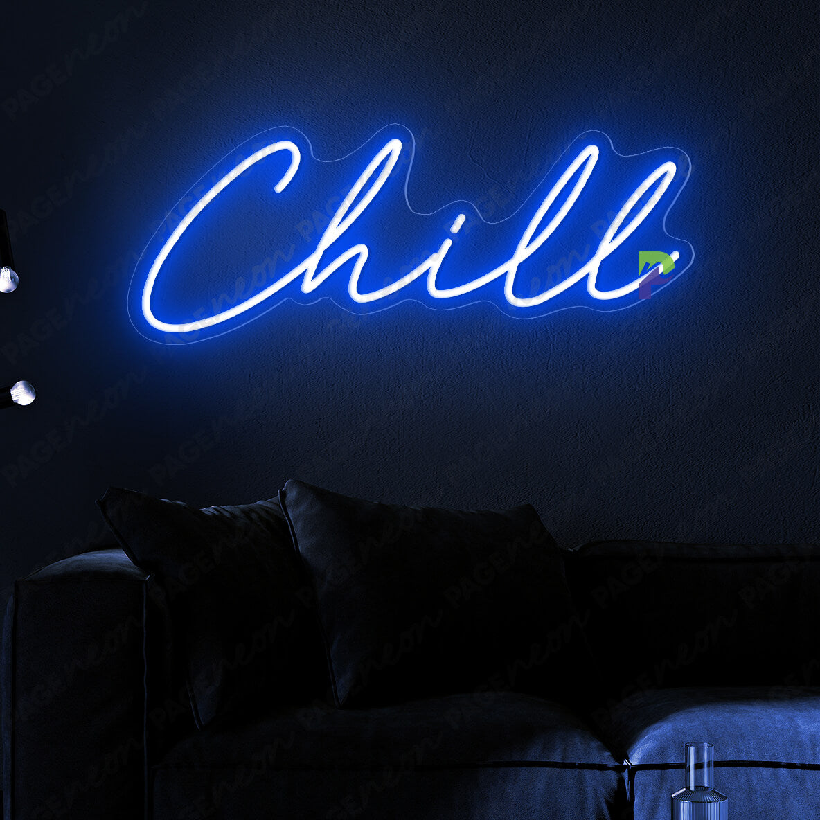Chill Neon Sign Inspirational Led Light Blue