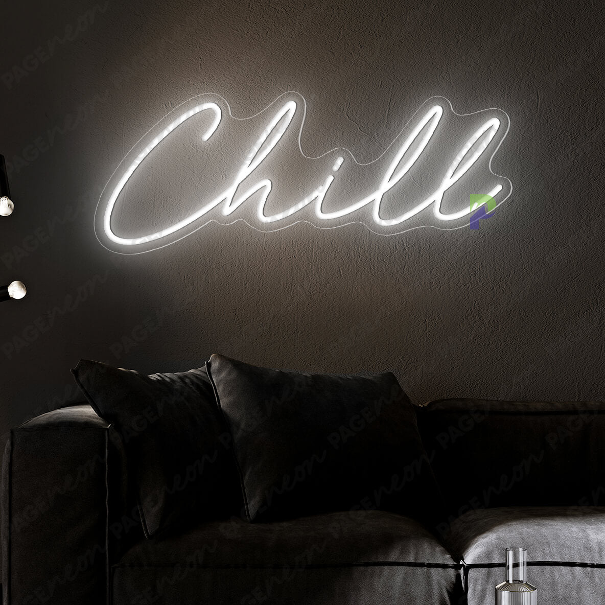 Chill Neon Sign Inspirational Led Light White